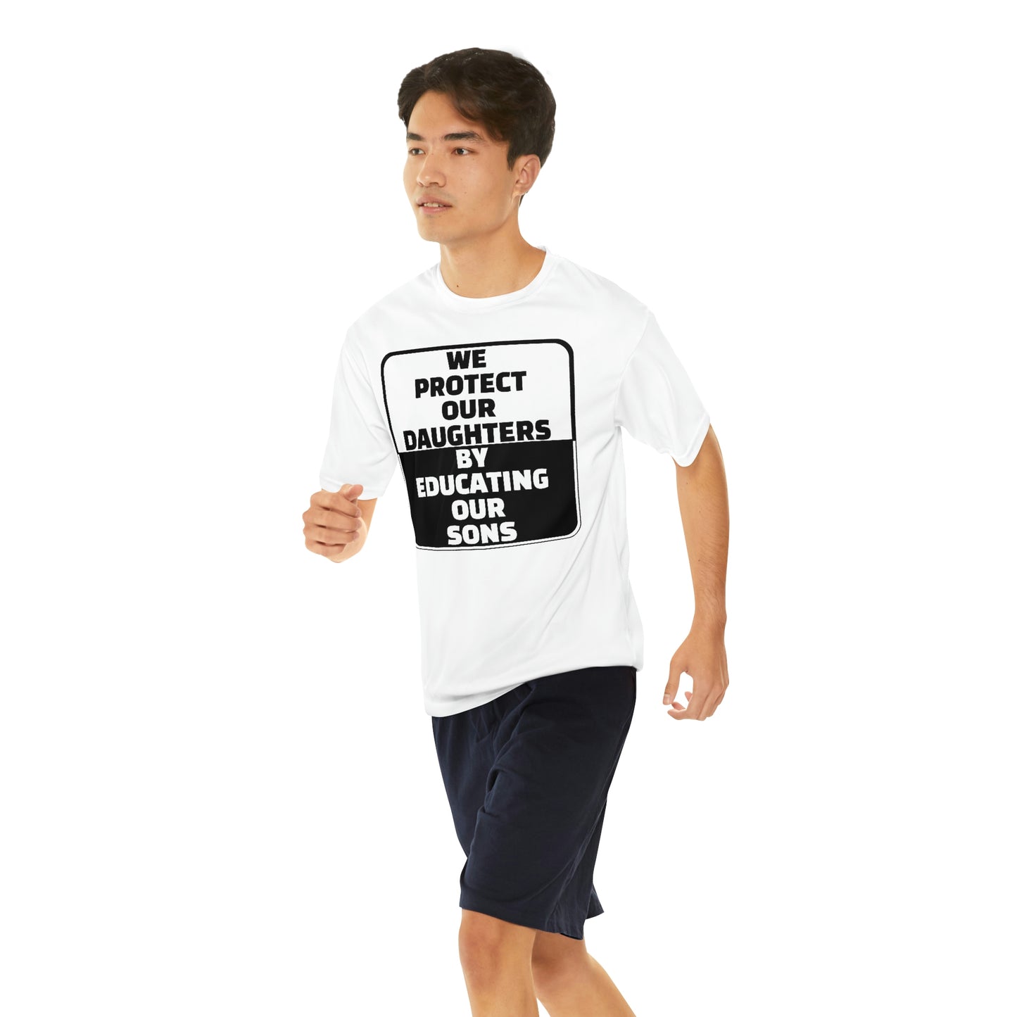 Educate our Sons - Gender Equality Men's Performance T-Shirt