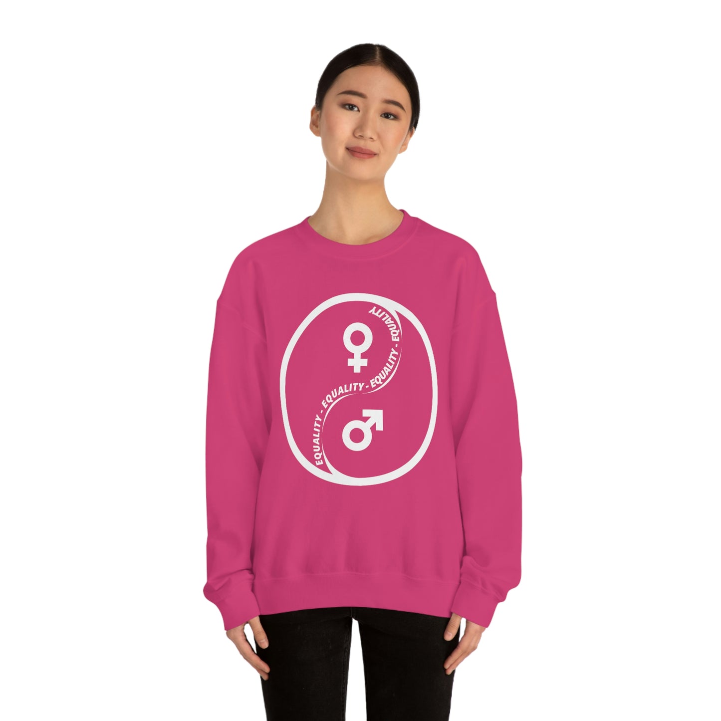Yin Yang Equality - Gender Equality - Unisex Heavy Blend™ Crewneck Sweatshirt