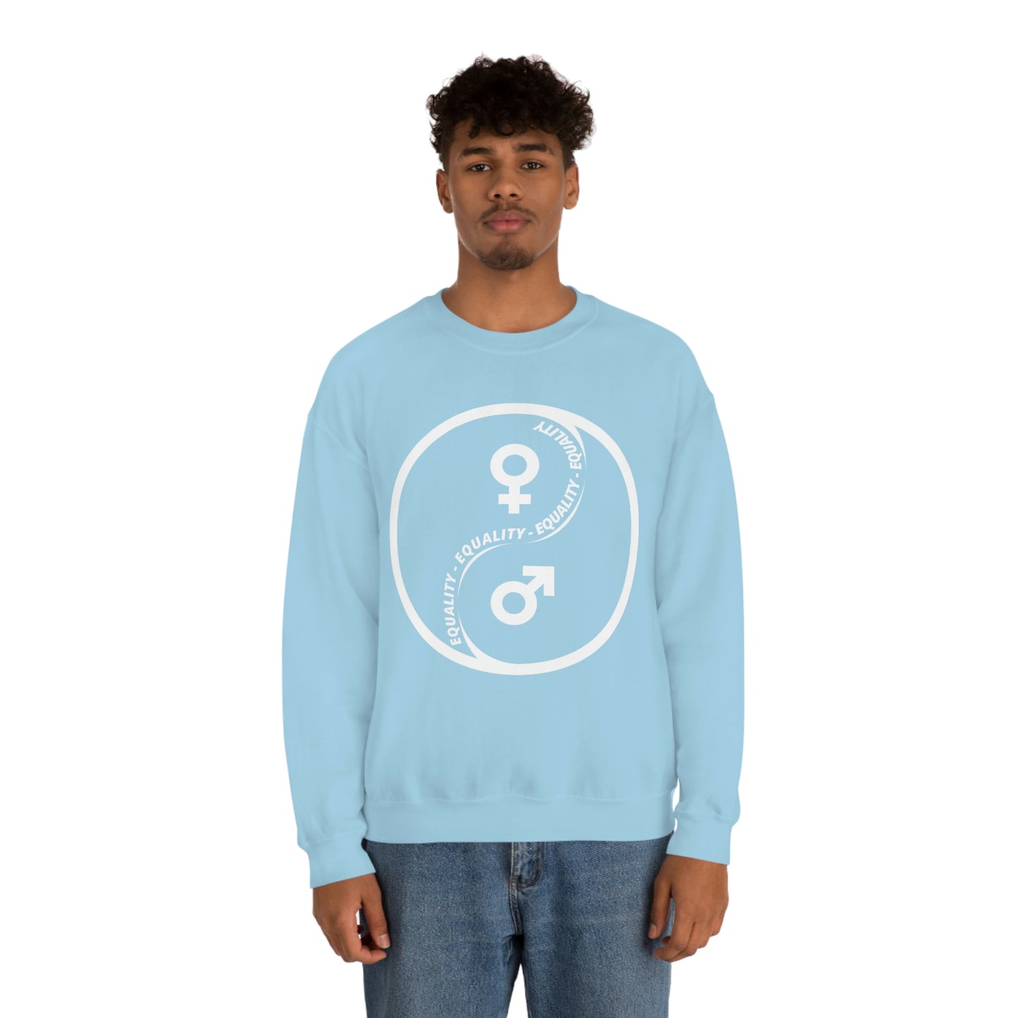 Yin Yang Equality - Gender Equality - Unisex Heavy Blend™ Crewneck Sweatshirt