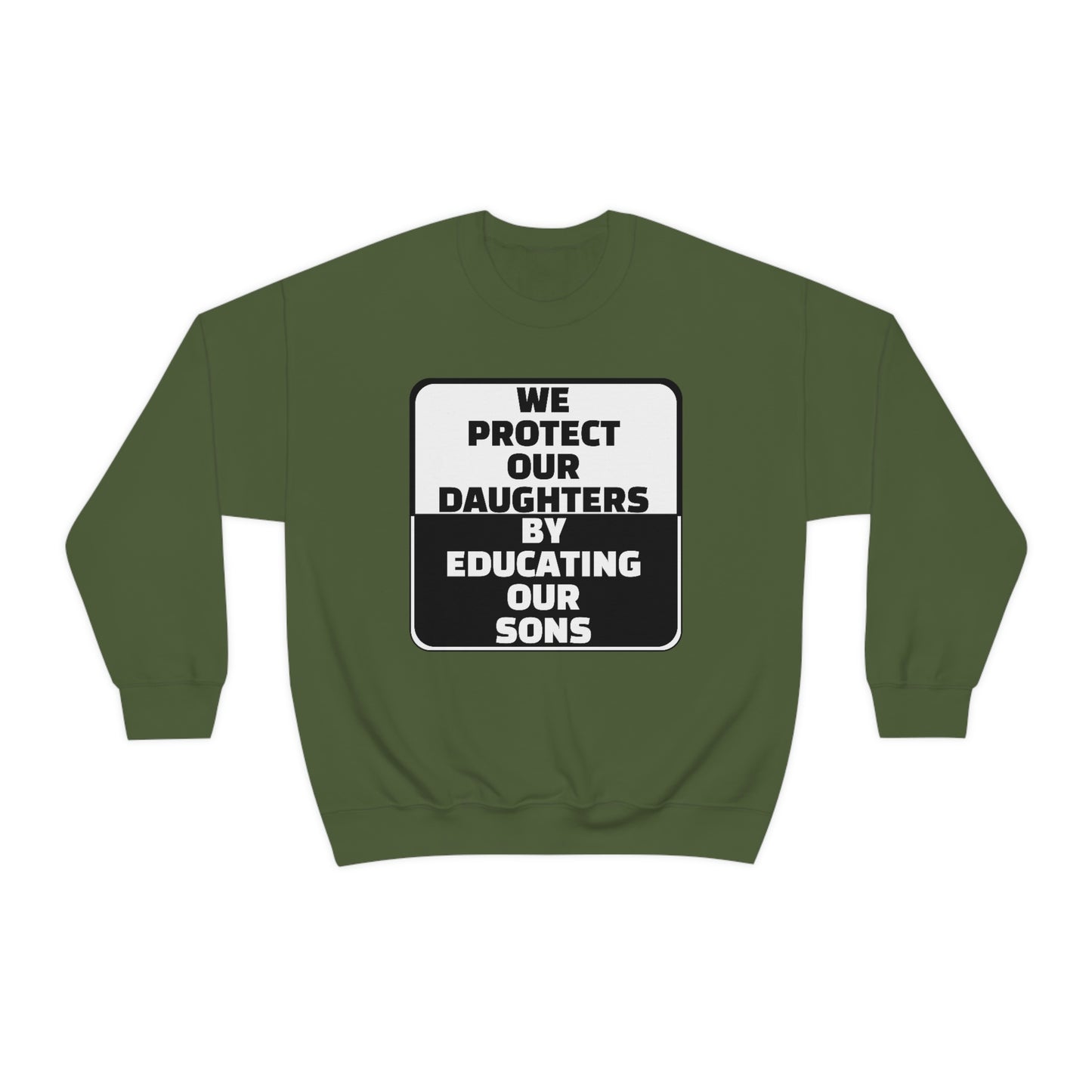 Educate our Sons - Gender Equality - Unisex Heavy Blend™ Crewneck Sweatshirt