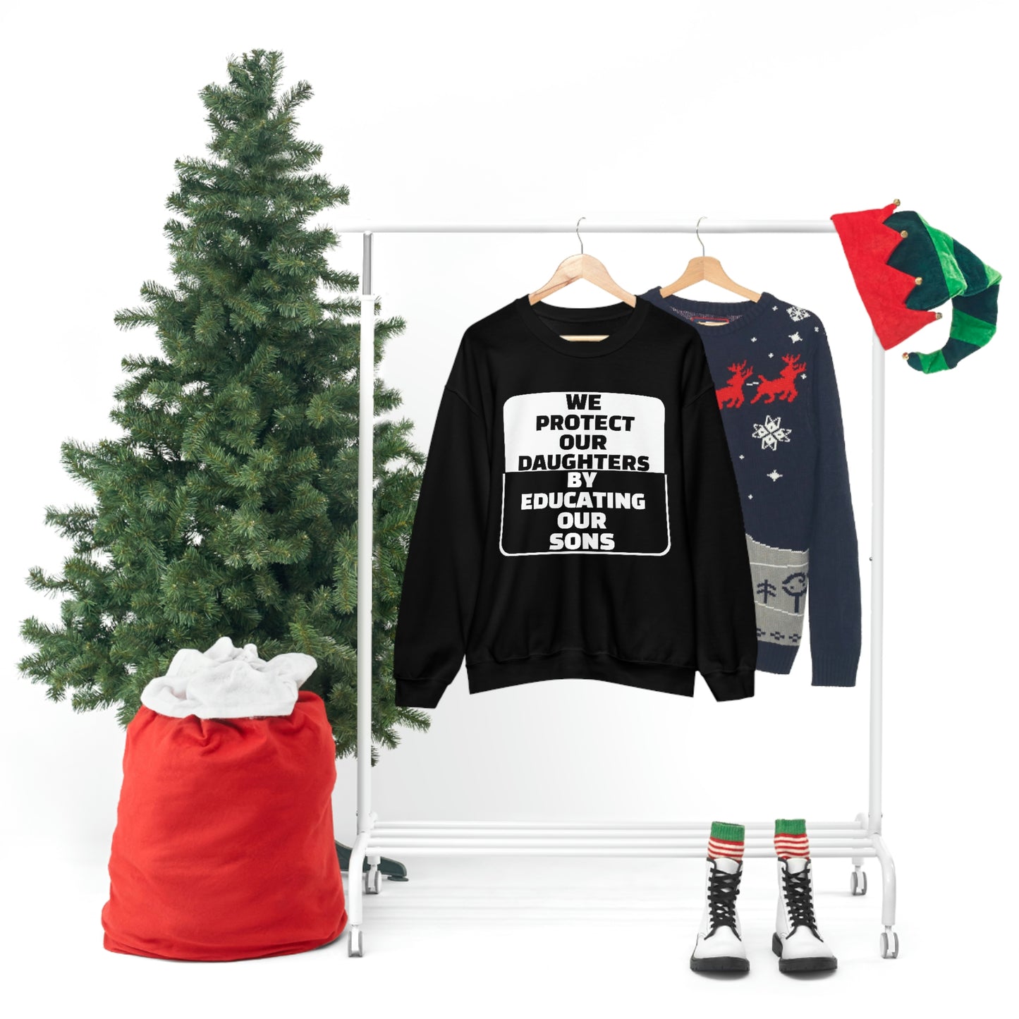 Educate our Sons - Gender Equality - Unisex Heavy Blend™ Crewneck Sweatshirt