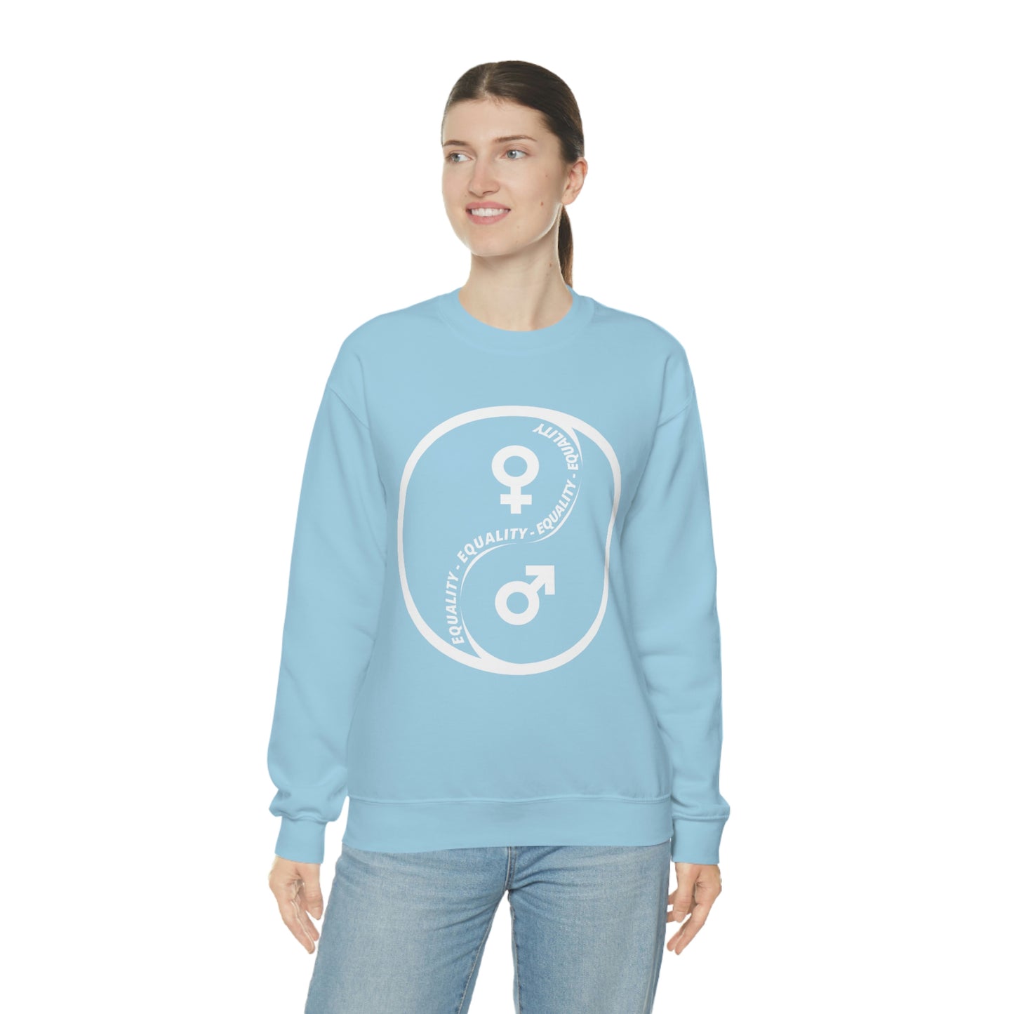 Yin Yang Equality - Gender Equality - Unisex Heavy Blend™ Crewneck Sweatshirt