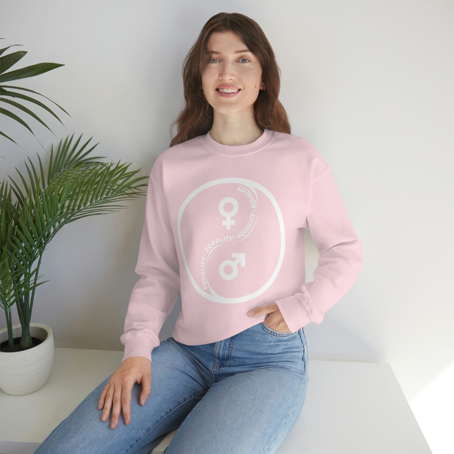 Yin Yang Equality - Gender Equality - Unisex Heavy Blend™ Crewneck Sweatshirt