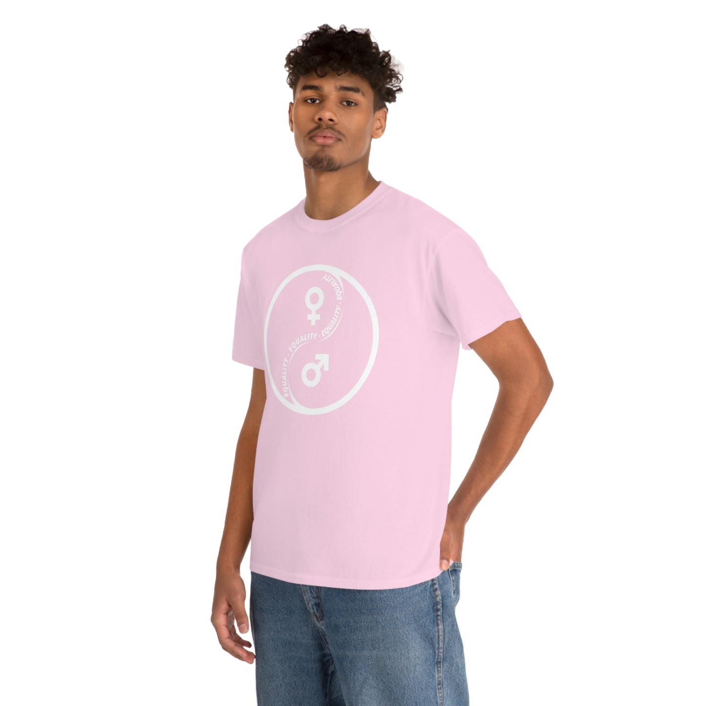 Yin Yang Equality - Gender Equality - Unisex Heavy Cotton Tee
