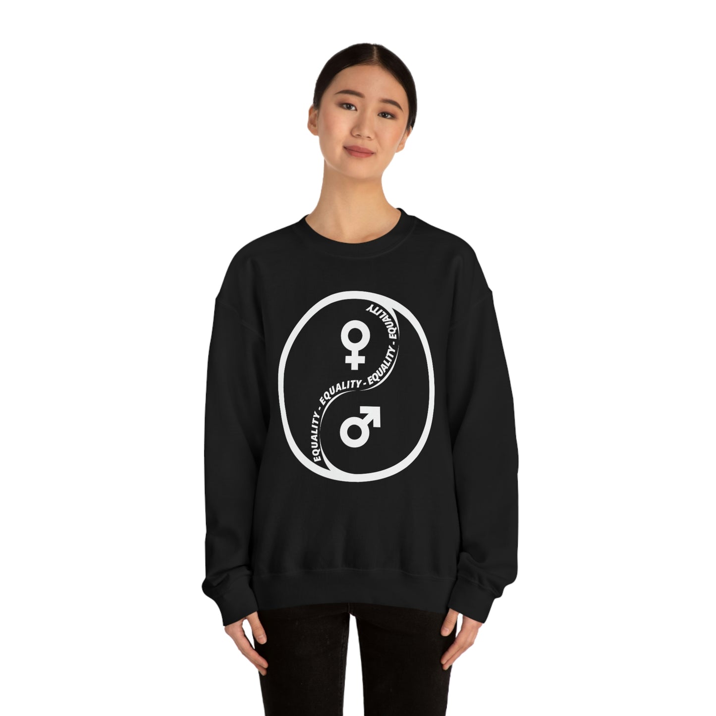 Yin Yang Equality - Gender Equality - Unisex Heavy Blend™ Crewneck Sweatshirt