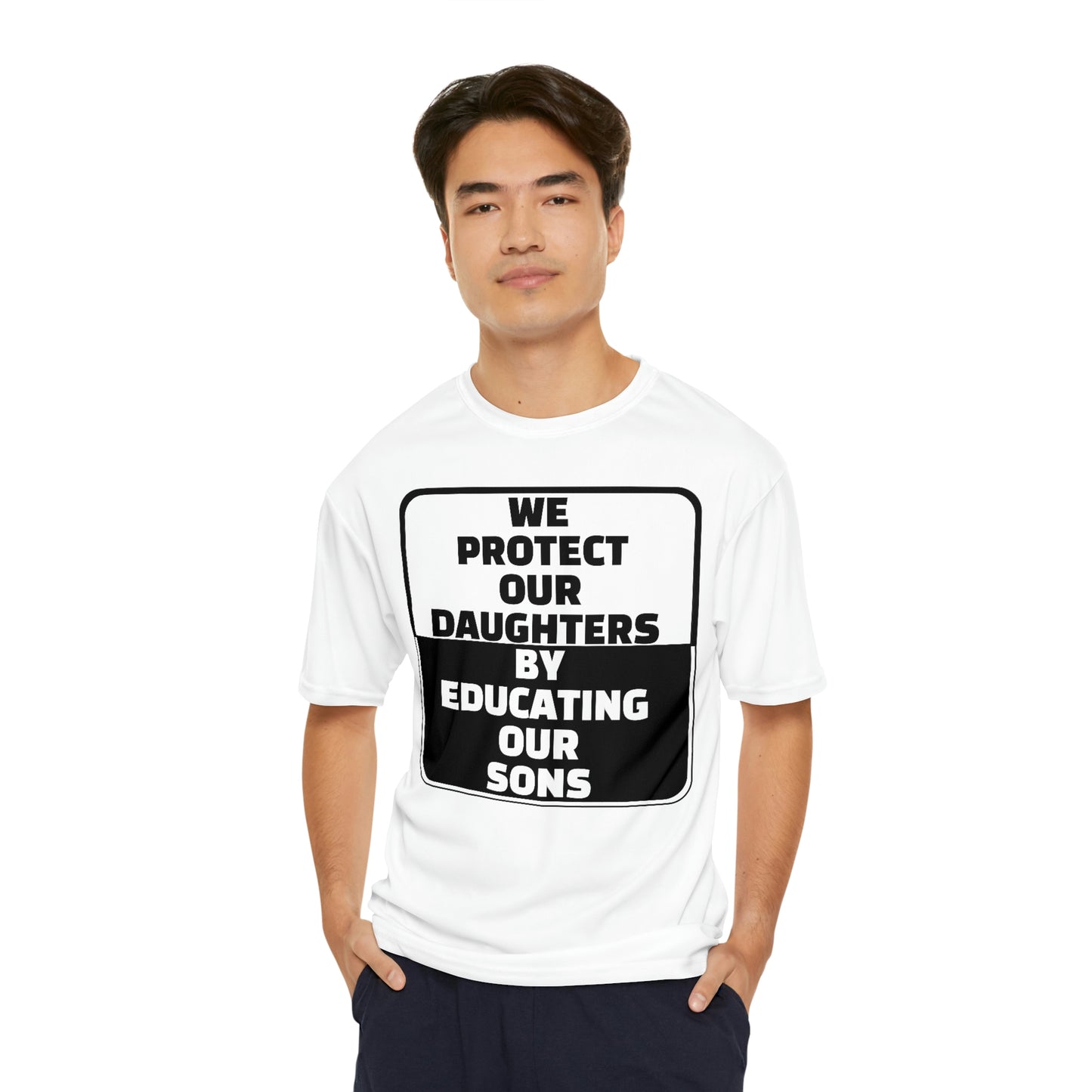 Educate our Sons - Gender Equality Men's Performance T-Shirt