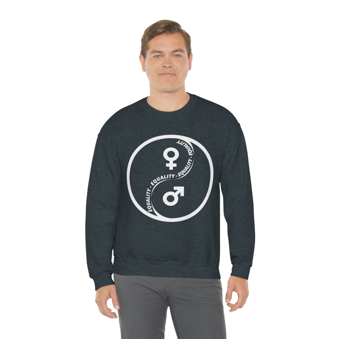 Yin Yang Equality - Gender Equality - Unisex Heavy Blend™ Crewneck Sweatshirt