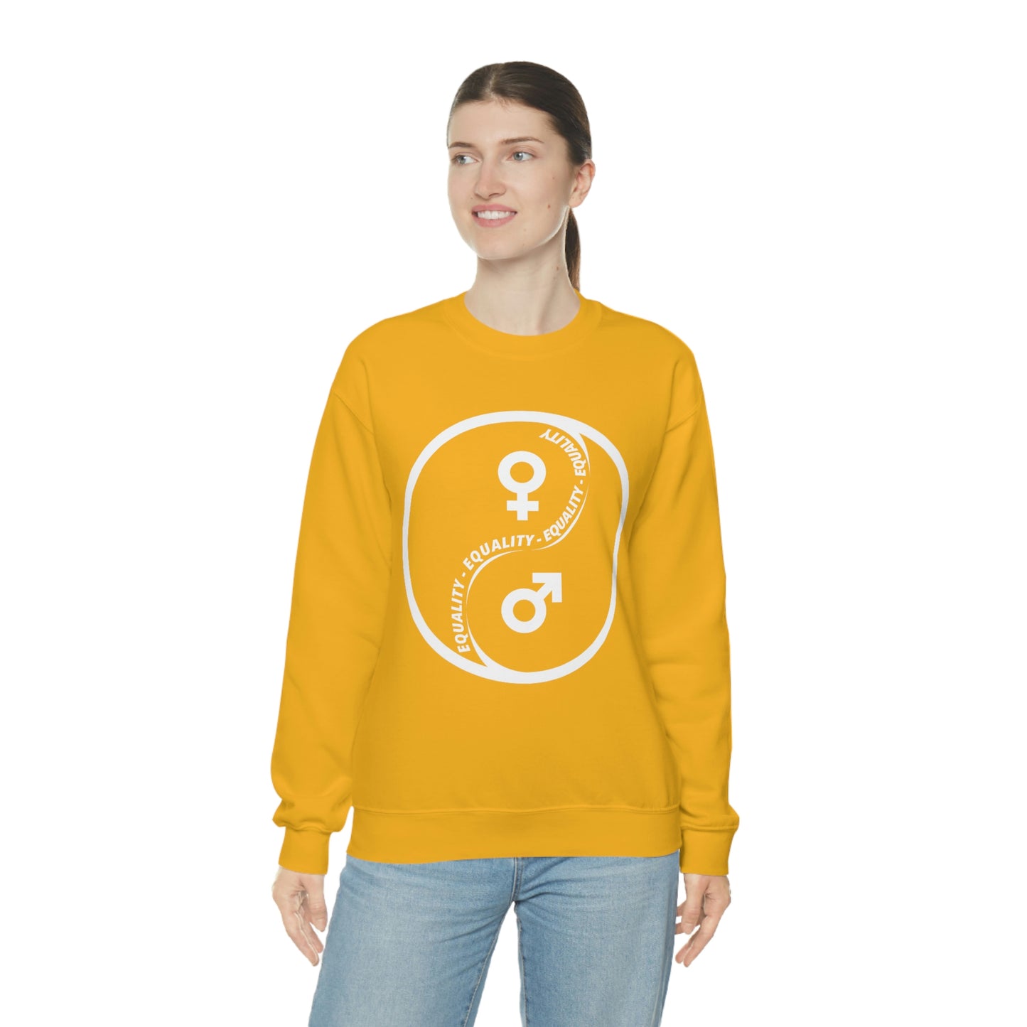Yin Yang Equality - Gender Equality - Unisex Heavy Blend™ Crewneck Sweatshirt