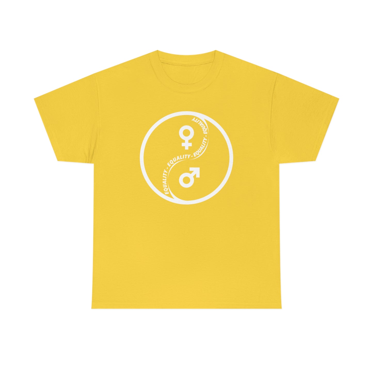 Yin Yang Equality - Gender Equality - Unisex Heavy Cotton Tee