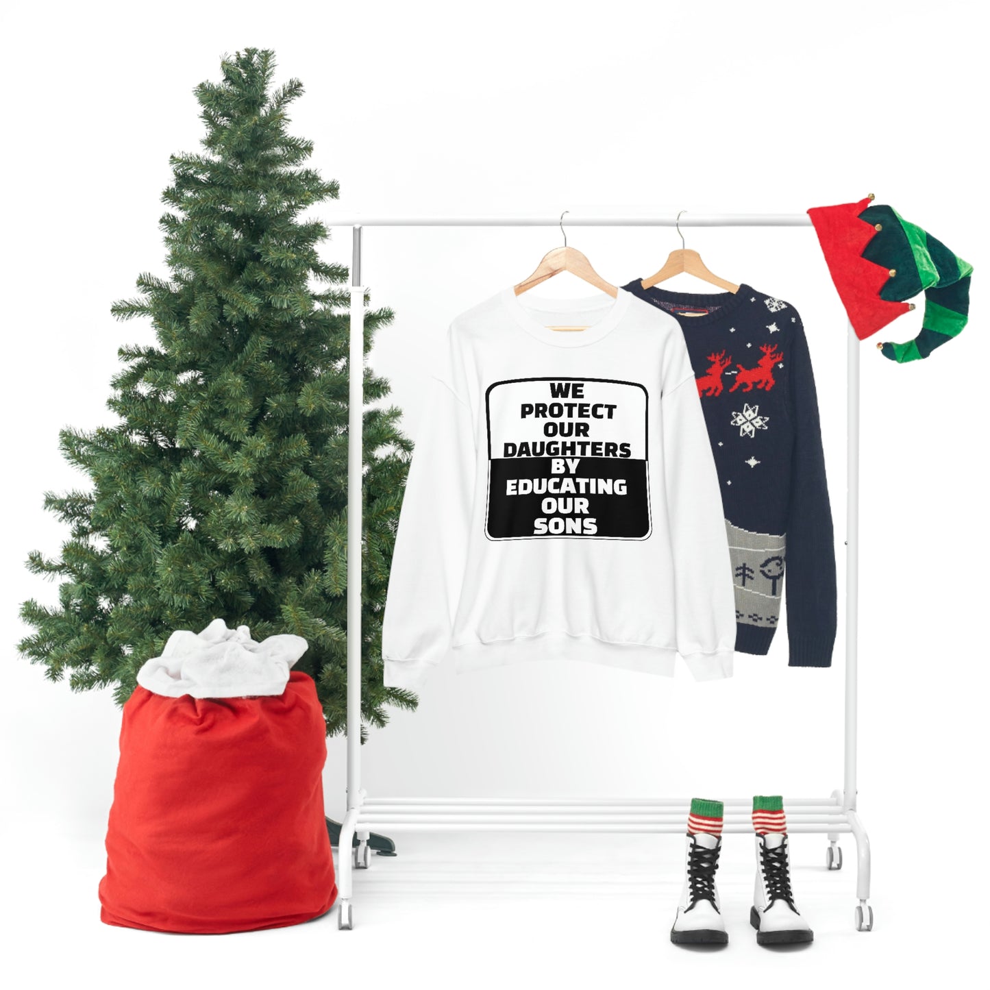 Educate our Sons - Gender Equality - Unisex Heavy Blend™ Crewneck Sweatshirt