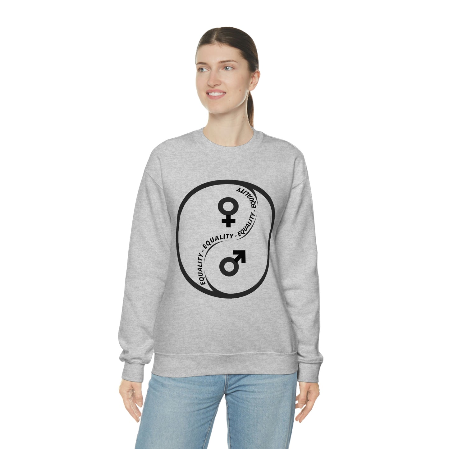 Yin Yang Equality - Gender Equality - Unisex Heavy Blend™ Crewneck Sweatshirt