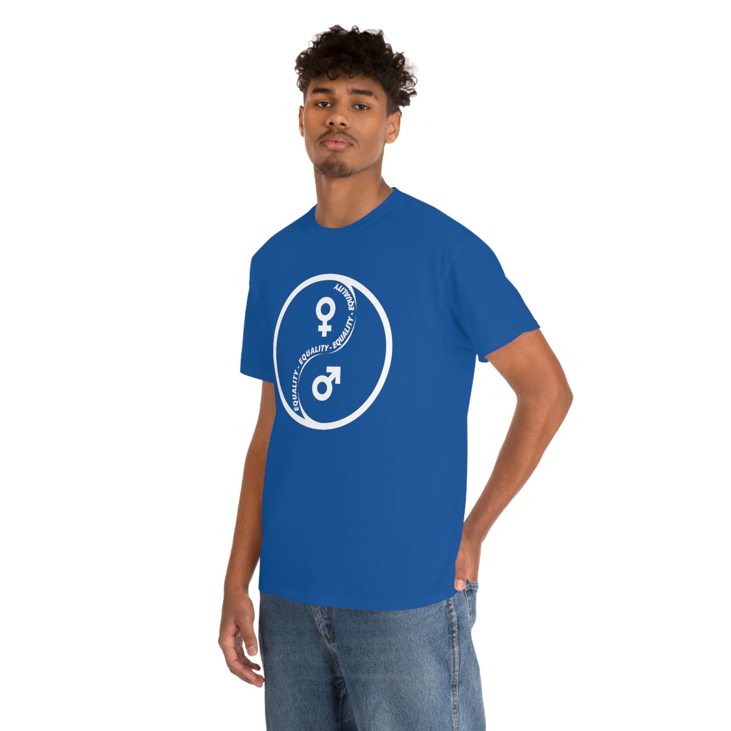 Yin Yang Equality - Gender Equality - Unisex Heavy Cotton Tee
