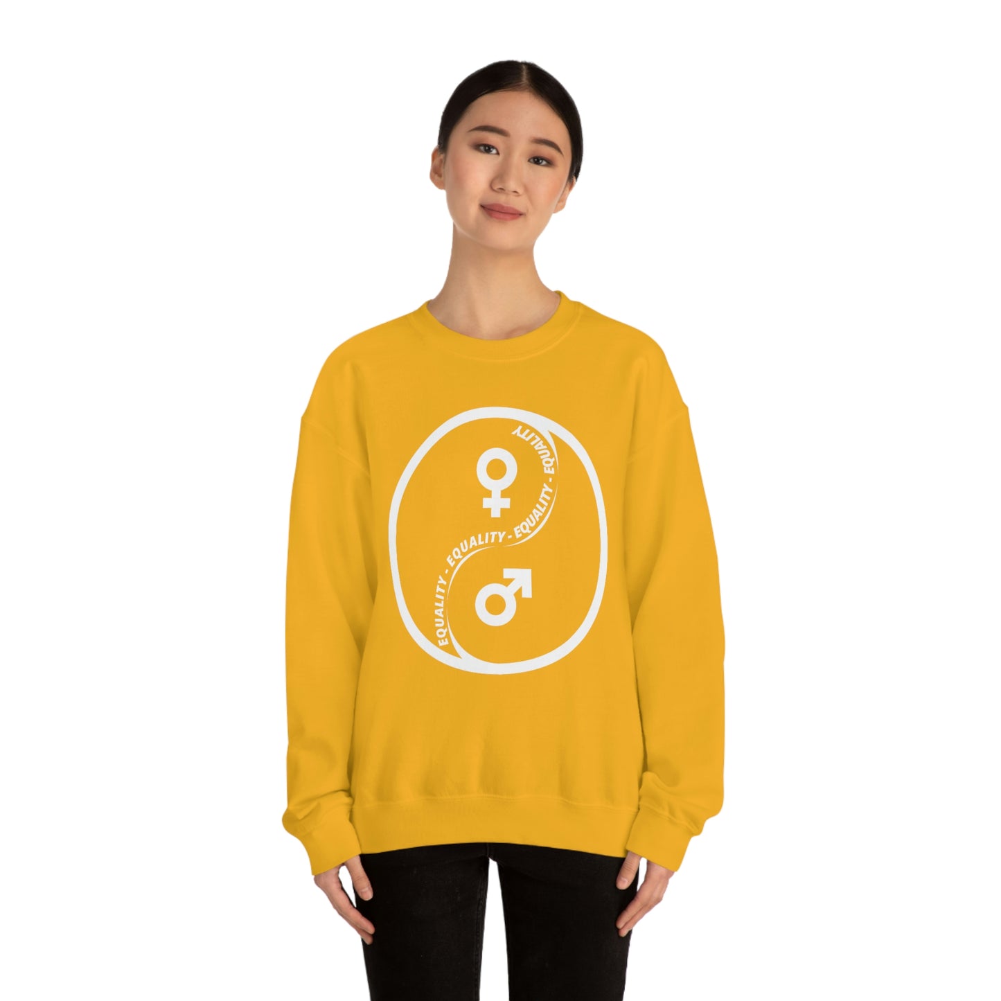 Yin Yang Equality - Gender Equality - Unisex Heavy Blend™ Crewneck Sweatshirt