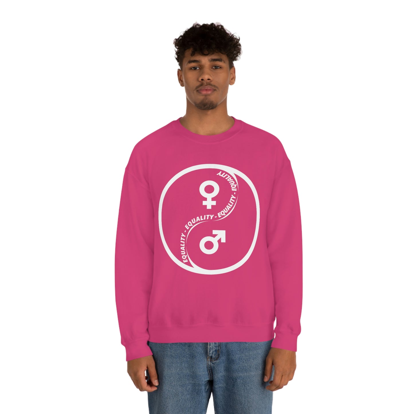 Yin Yang Equality - Gender Equality - Unisex Heavy Blend™ Crewneck Sweatshirt