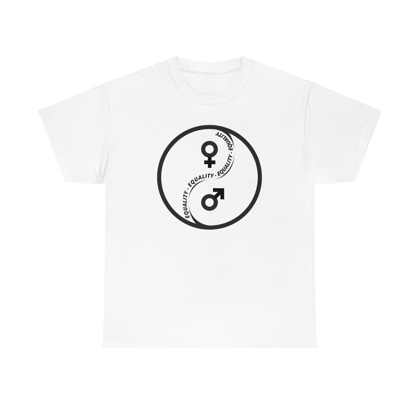 Yin Yang Equality - Gender Equality - Unisex Heavy Cotton Tee
