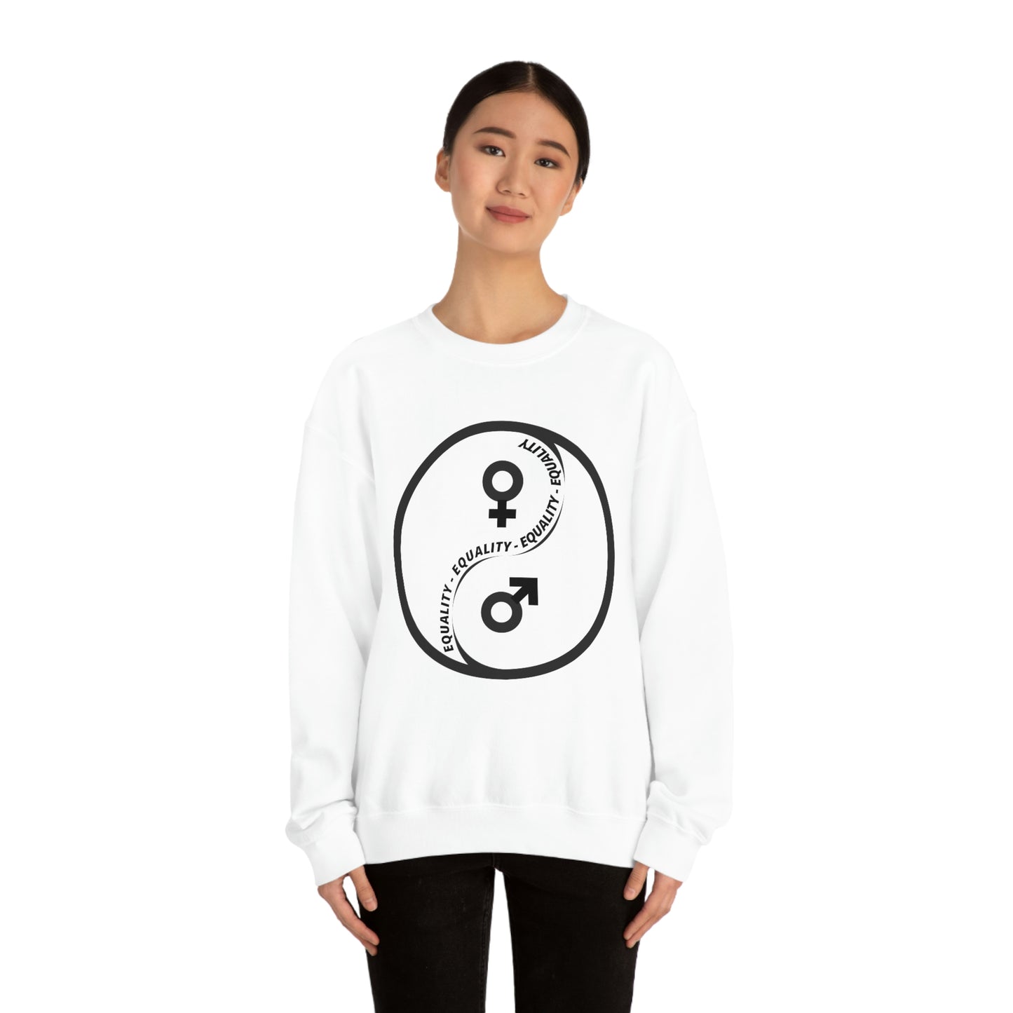Yin Yang Equality - Gender Equality - Unisex Heavy Blend™ Crewneck Sweatshirt