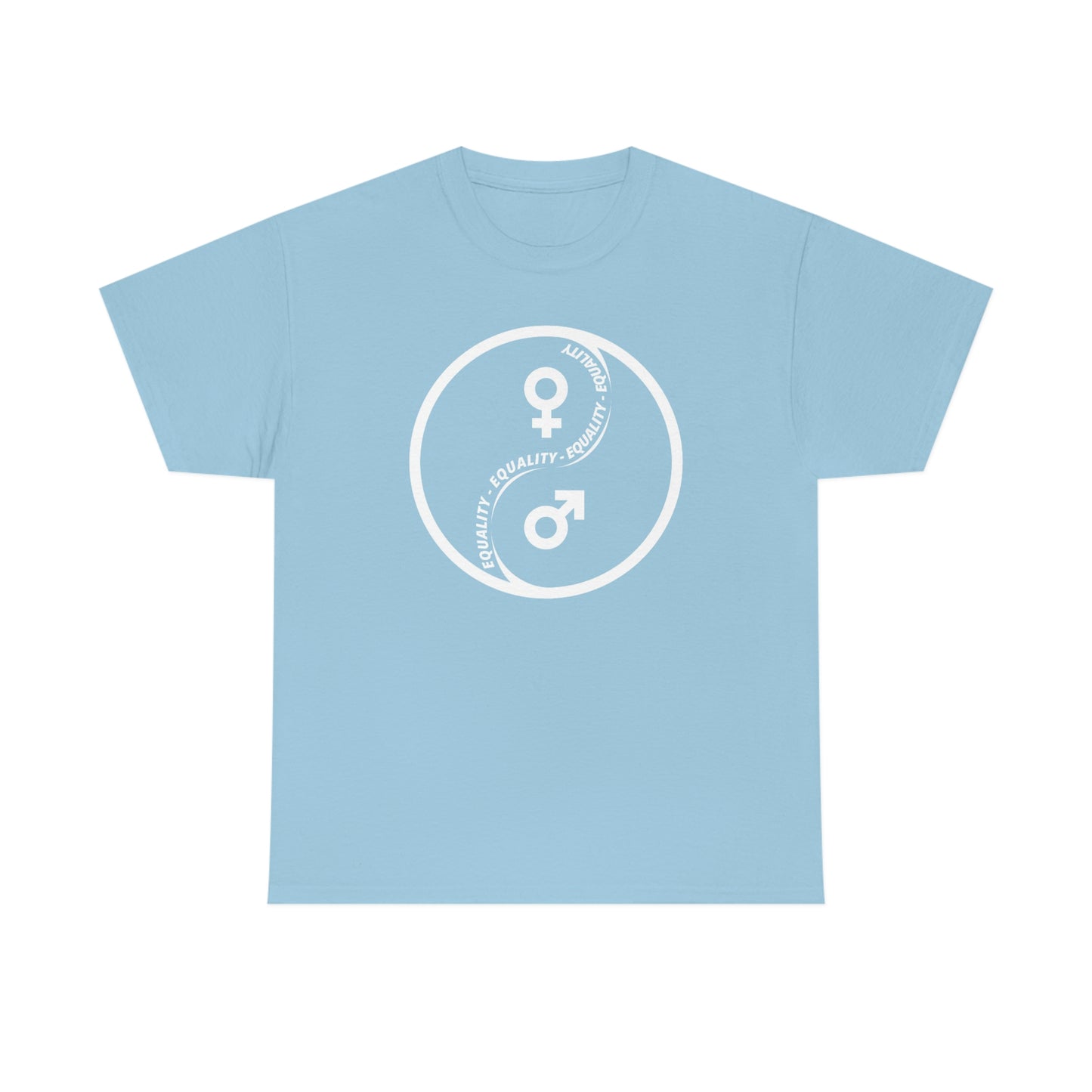 Yin Yang Equality - Gender Equality - Unisex Heavy Cotton Tee