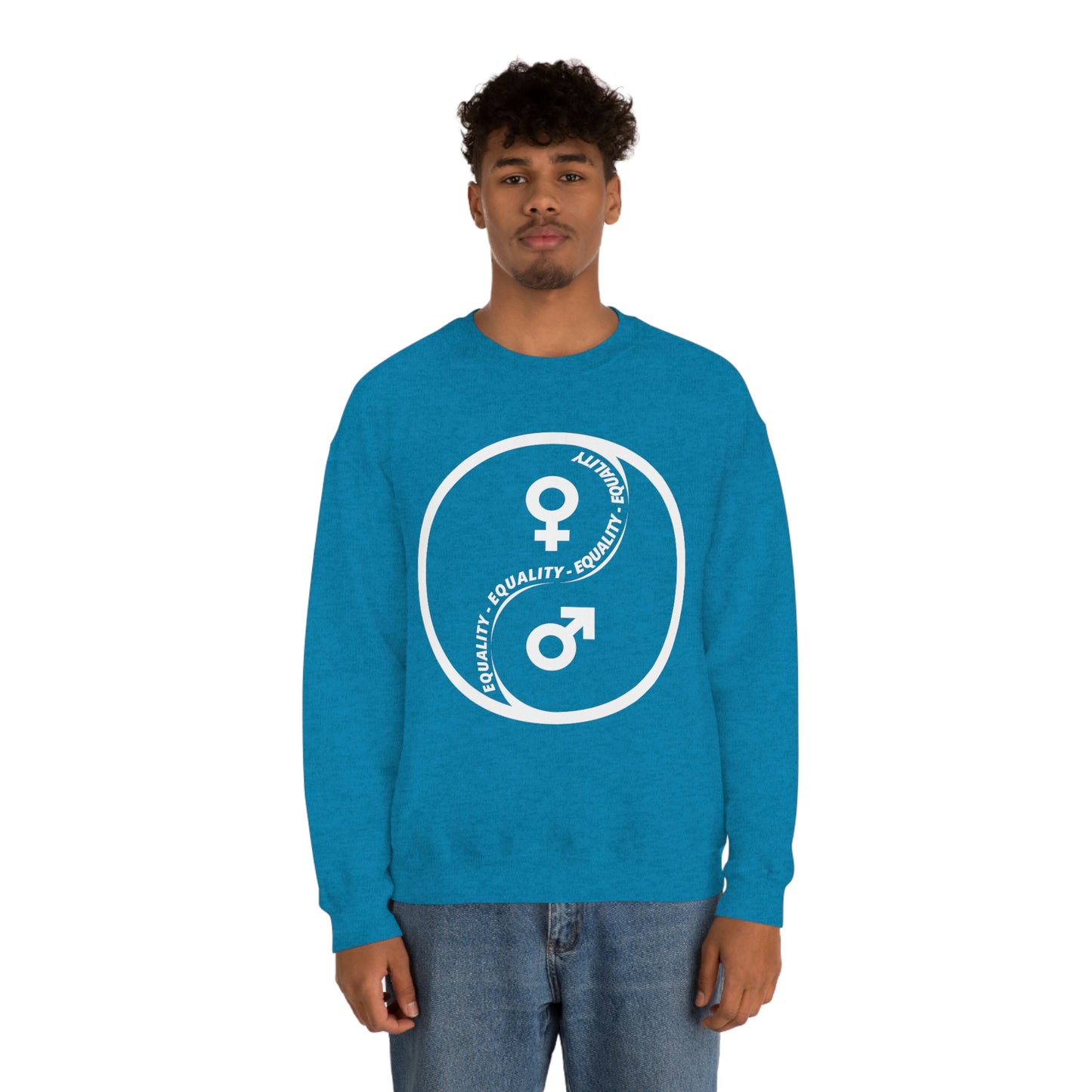 Yin Yang Equality - Gender Equality - Unisex Heavy Blend™ Crewneck Sweatshirt