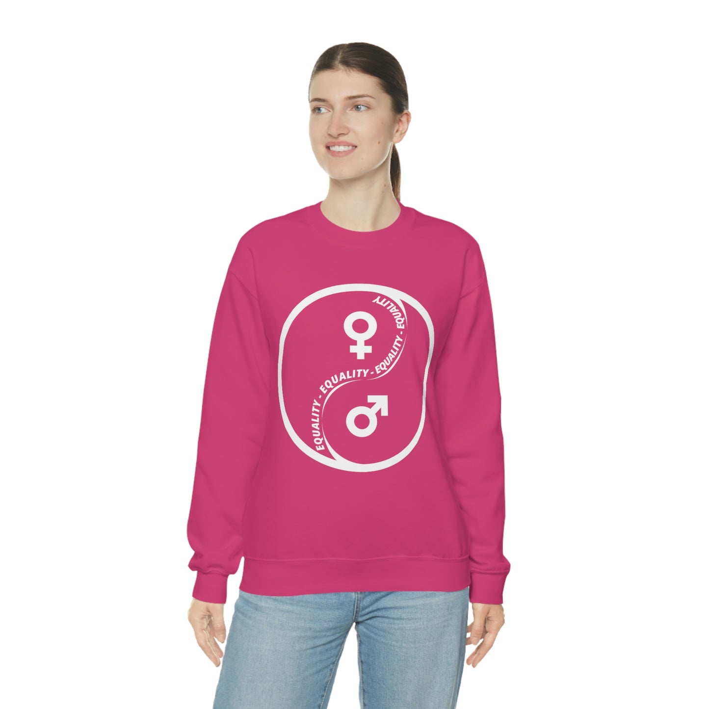 Yin Yang Equality - Gender Equality - Unisex Heavy Blend™ Crewneck Sweatshirt