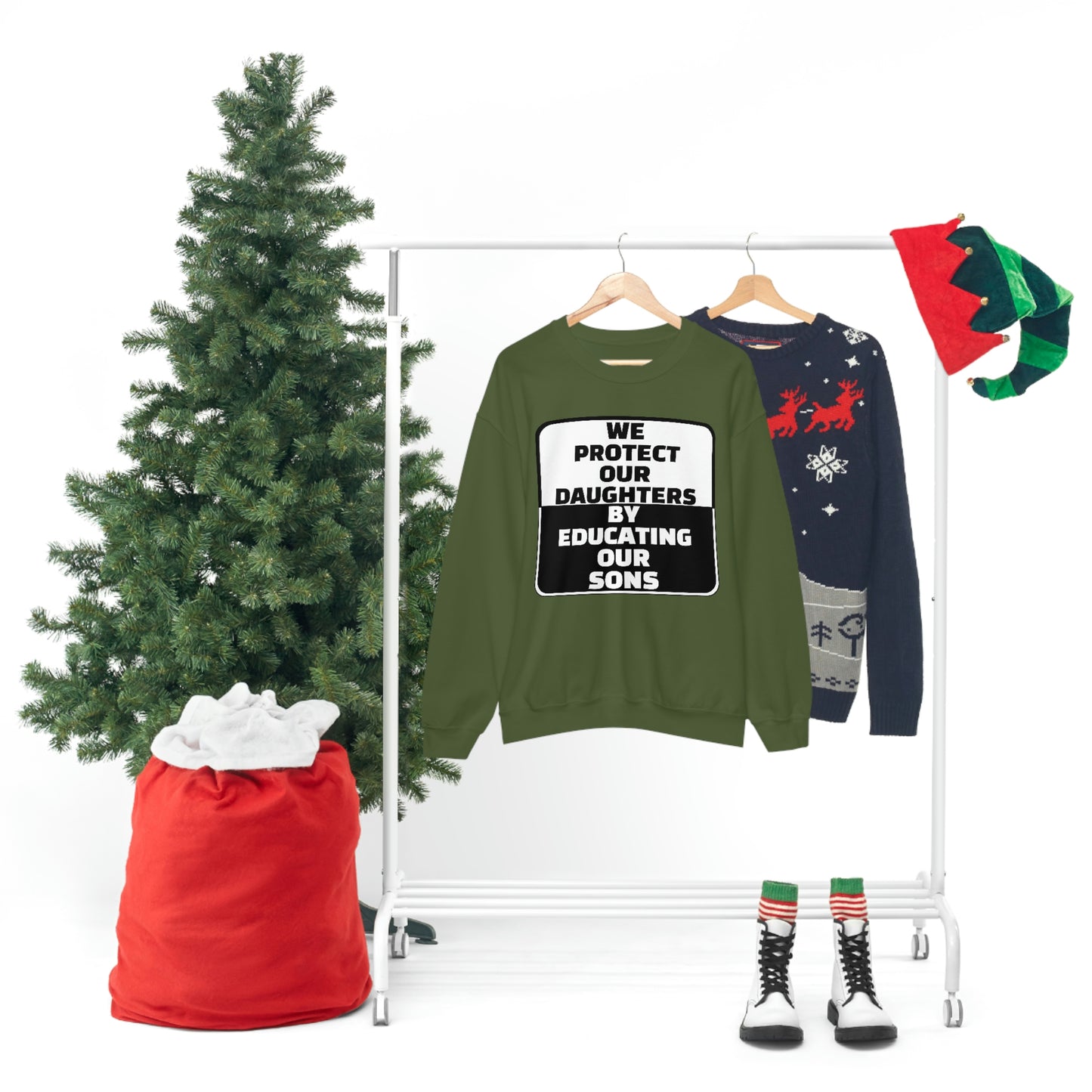Educate our Sons - Gender Equality - Unisex Heavy Blend™ Crewneck Sweatshirt