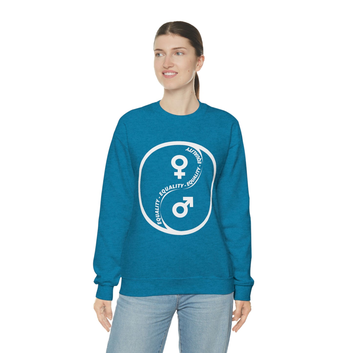 Yin Yang Equality - Gender Equality - Unisex Heavy Blend™ Crewneck Sweatshirt