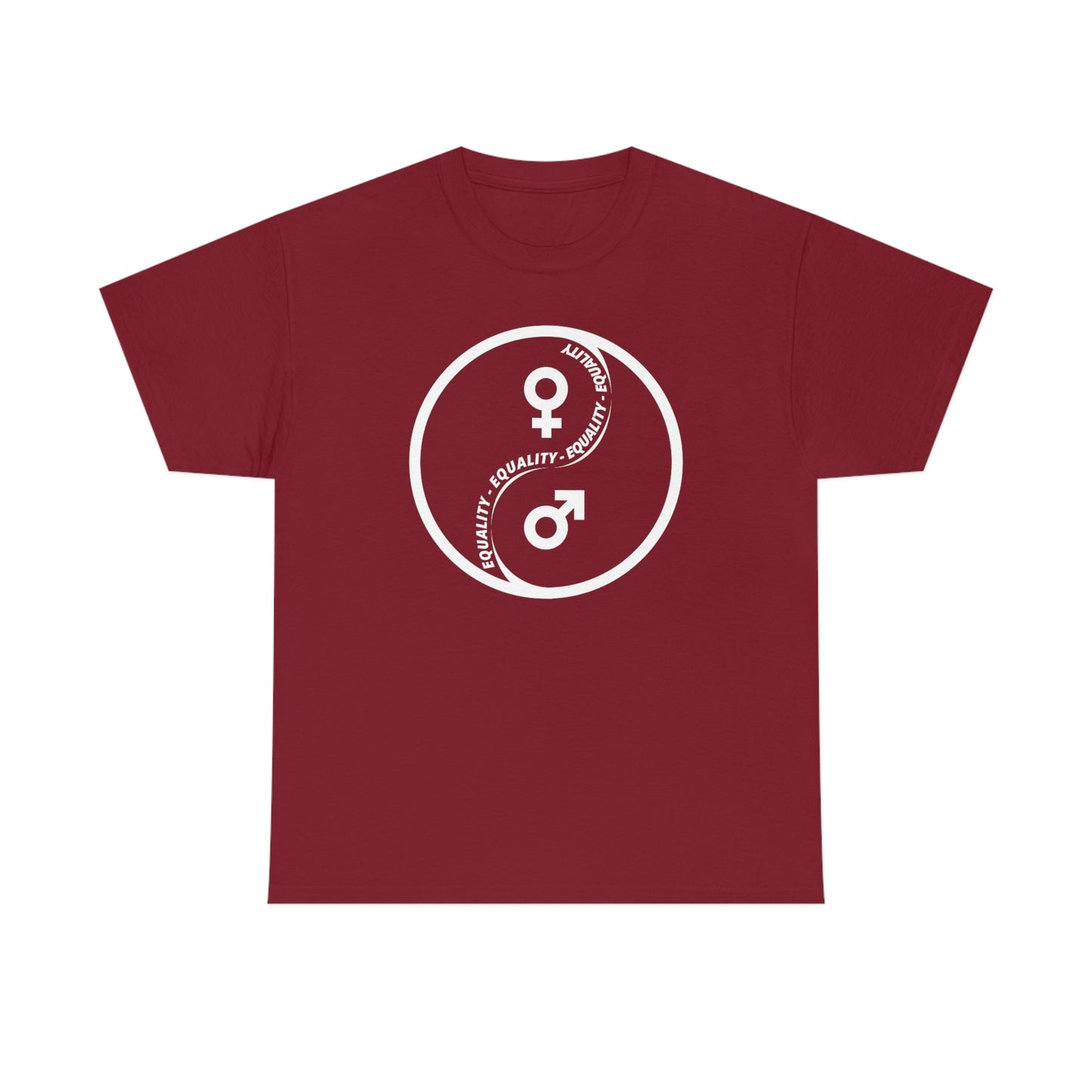 Yin Yang Equality - Gender Equality - Unisex Heavy Cotton Tee