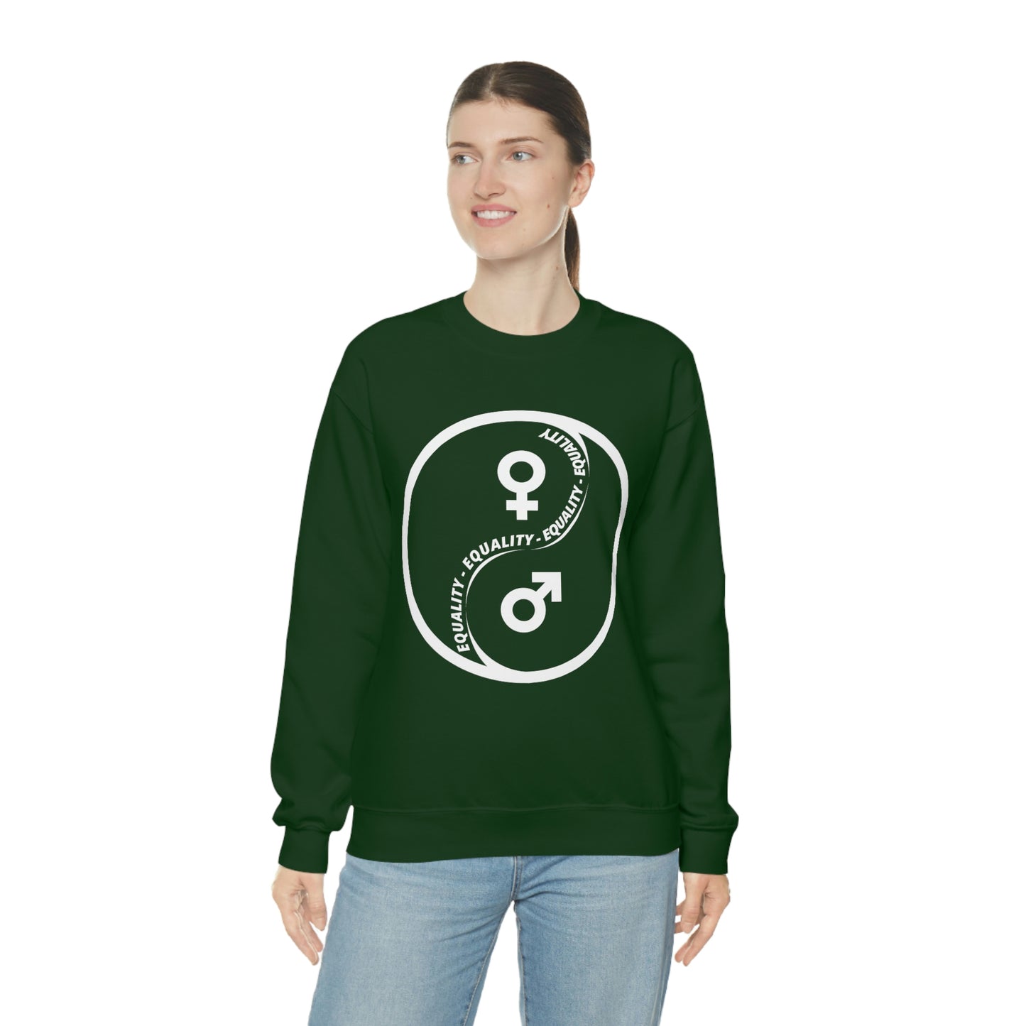Yin Yang Equality - Gender Equality - Unisex Heavy Blend™ Crewneck Sweatshirt