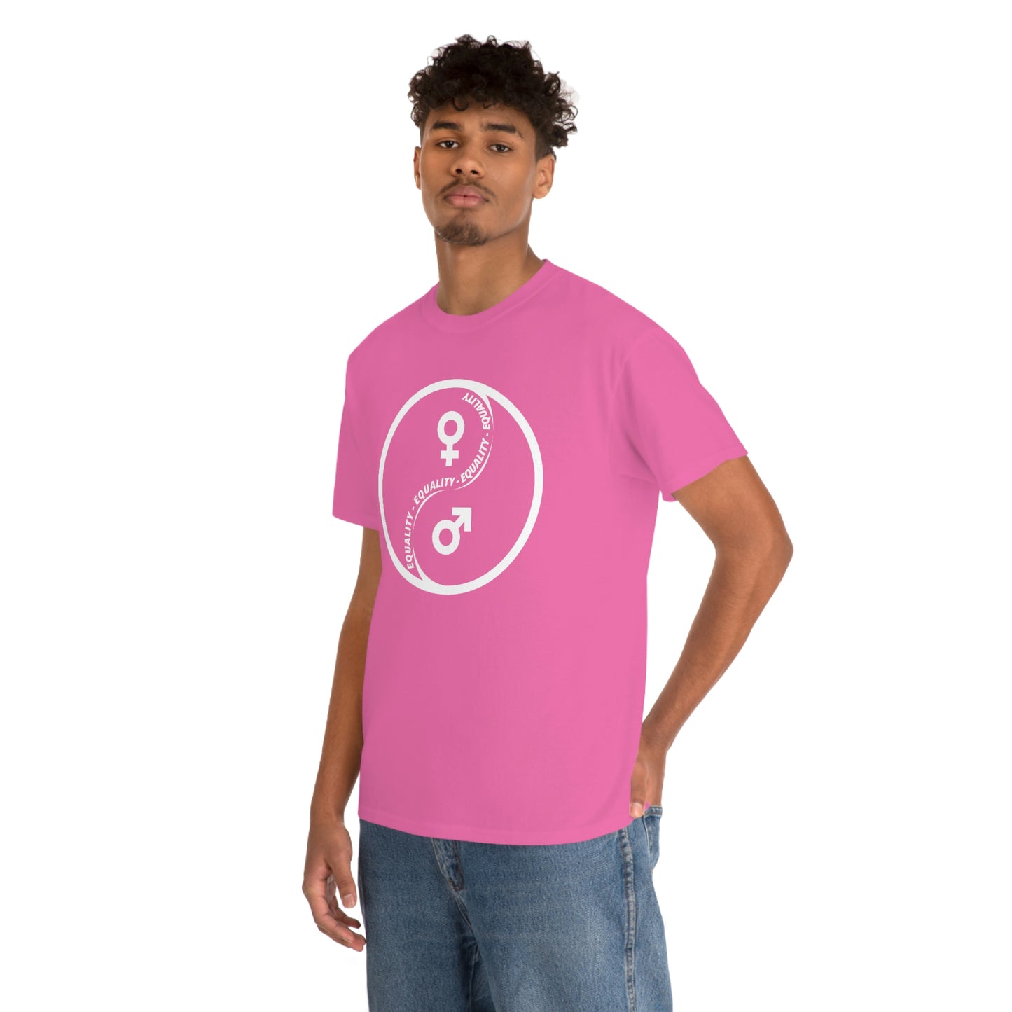 Yin Yang Equality - Gender Equality - Unisex Heavy Cotton Tee