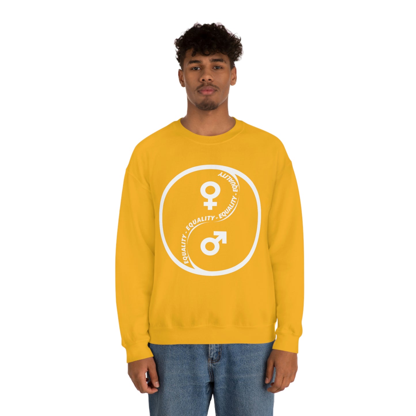 Yin Yang Equality - Gender Equality - Unisex Heavy Blend™ Crewneck Sweatshirt