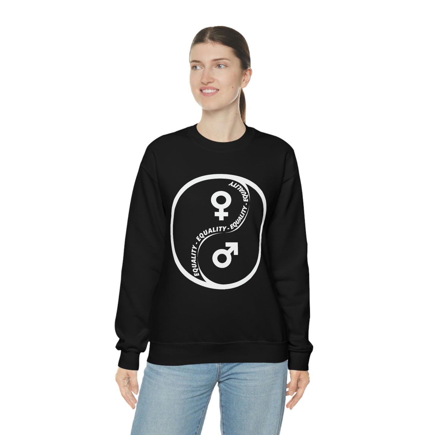 Yin Yang Equality - Gender Equality - Unisex Heavy Blend™ Crewneck Sweatshirt