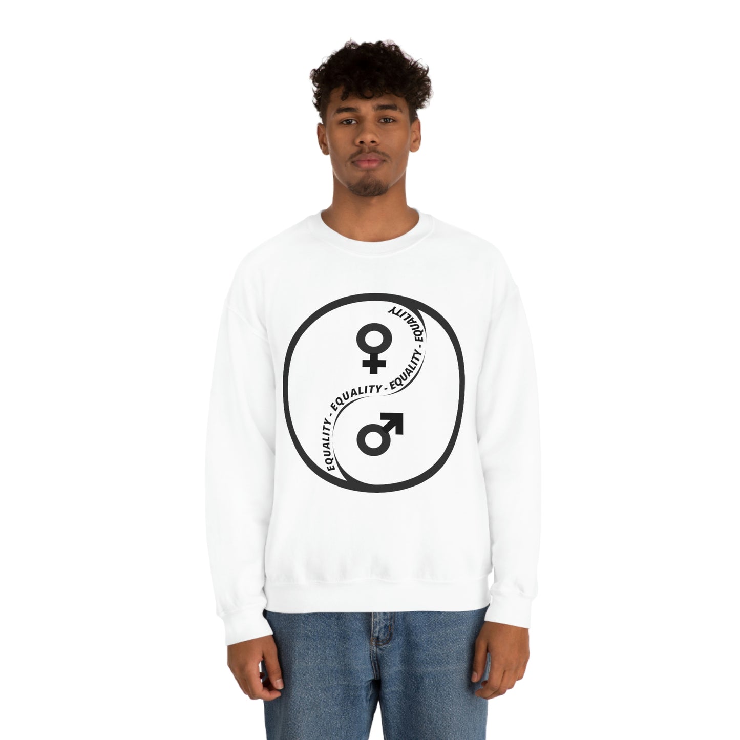 Yin Yang Equality - Gender Equality - Unisex Heavy Blend™ Crewneck Sweatshirt