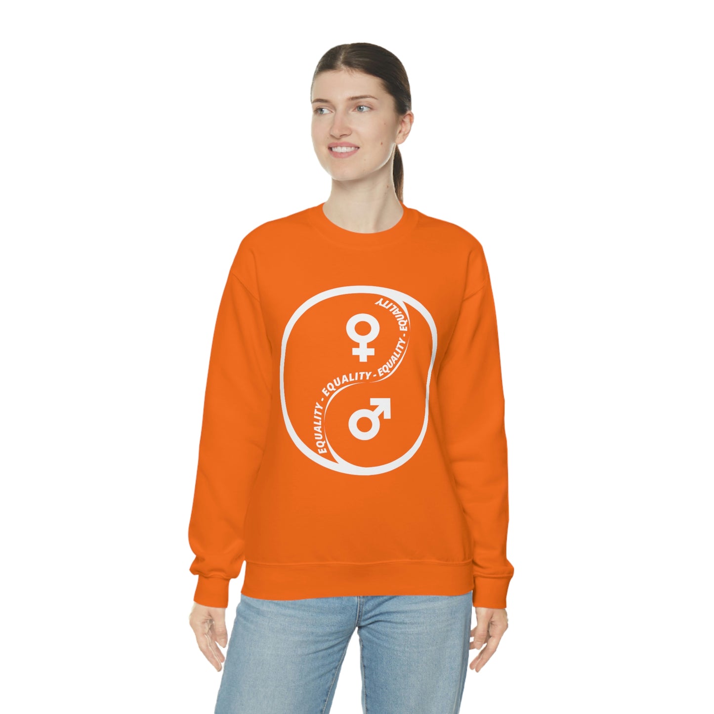 Yin Yang Equality - Gender Equality - Unisex Heavy Blend™ Crewneck Sweatshirt