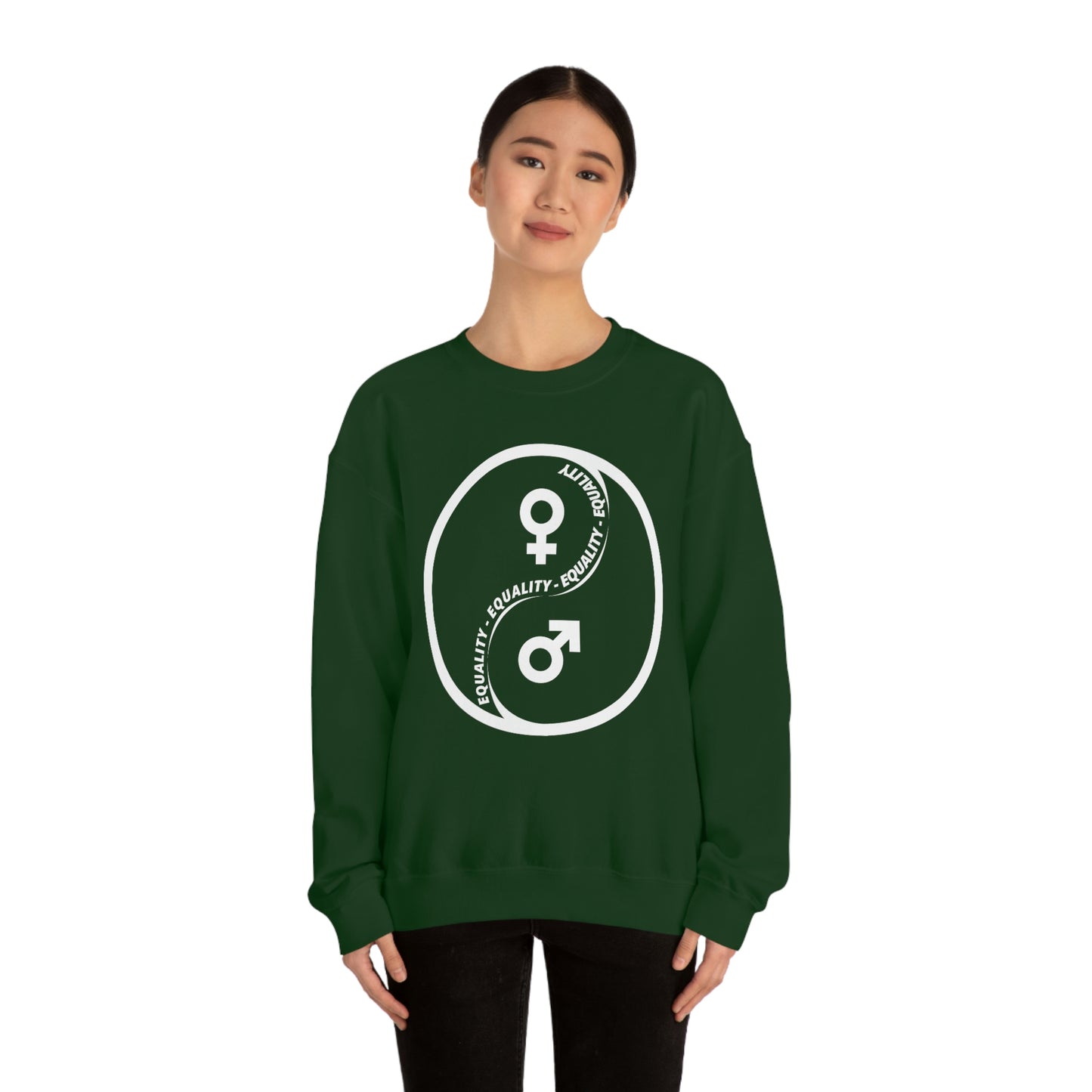 Yin Yang Equality - Gender Equality - Unisex Heavy Blend™ Crewneck Sweatshirt