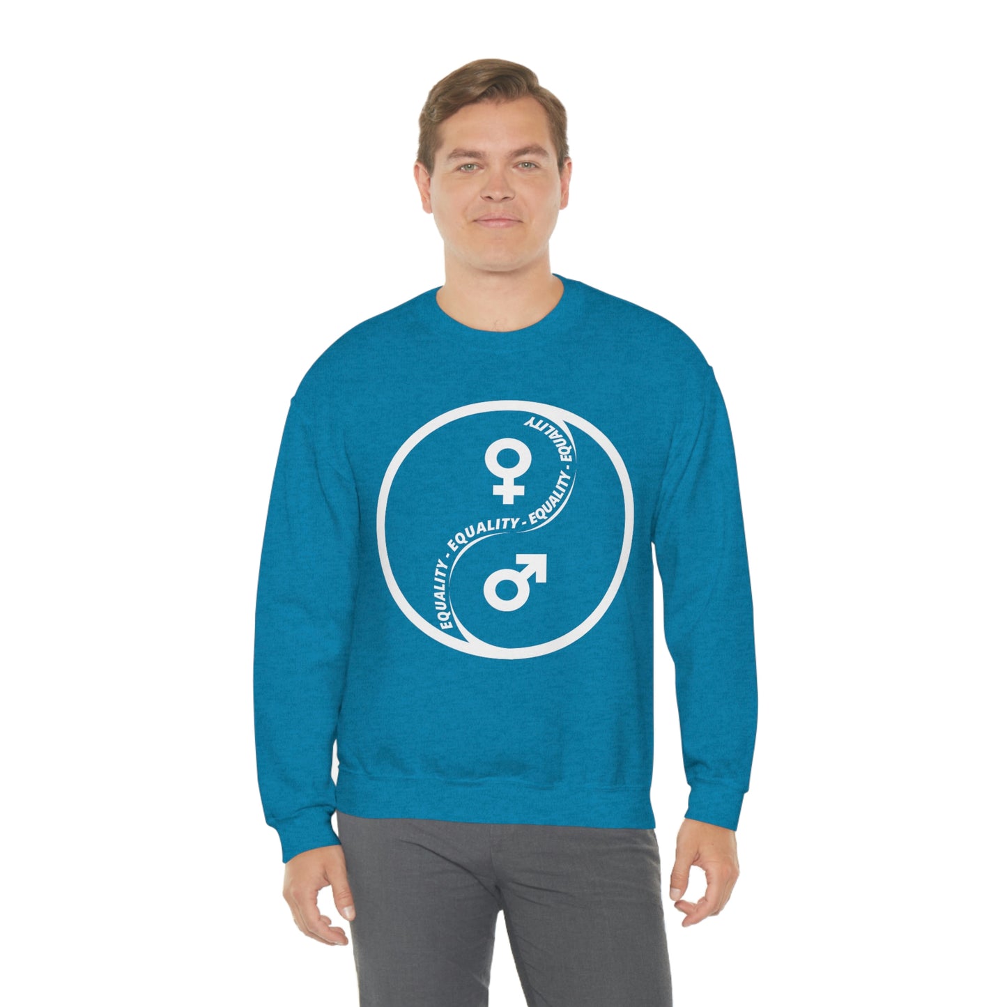 Yin Yang Equality - Gender Equality - Unisex Heavy Blend™ Crewneck Sweatshirt