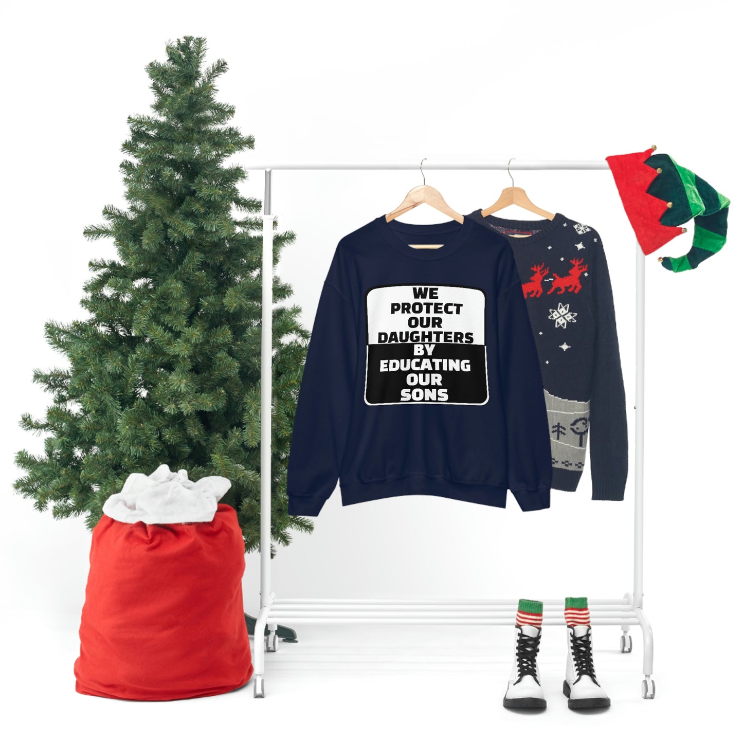 Educate our Sons - Gender Equality - Unisex Heavy Blend™ Crewneck Sweatshirt