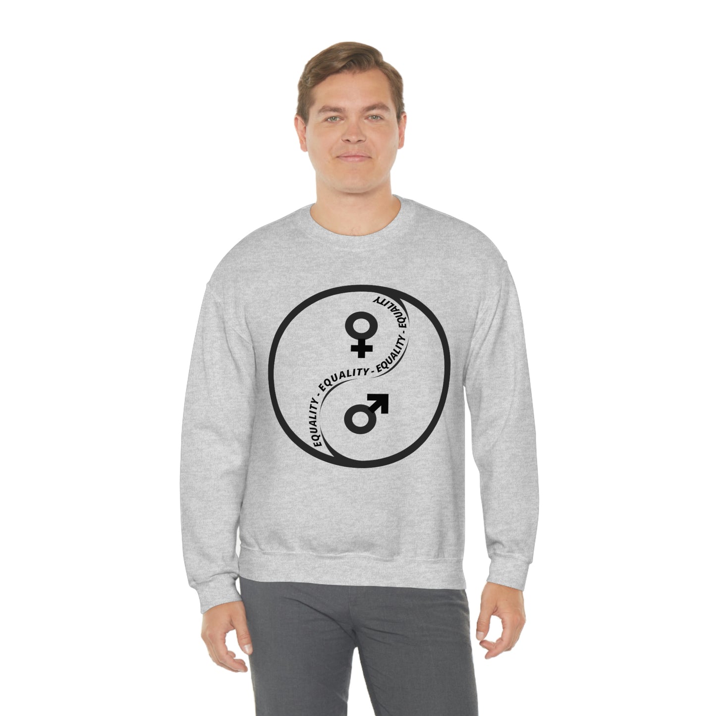 Yin Yang Equality - Gender Equality - Unisex Heavy Blend™ Crewneck Sweatshirt