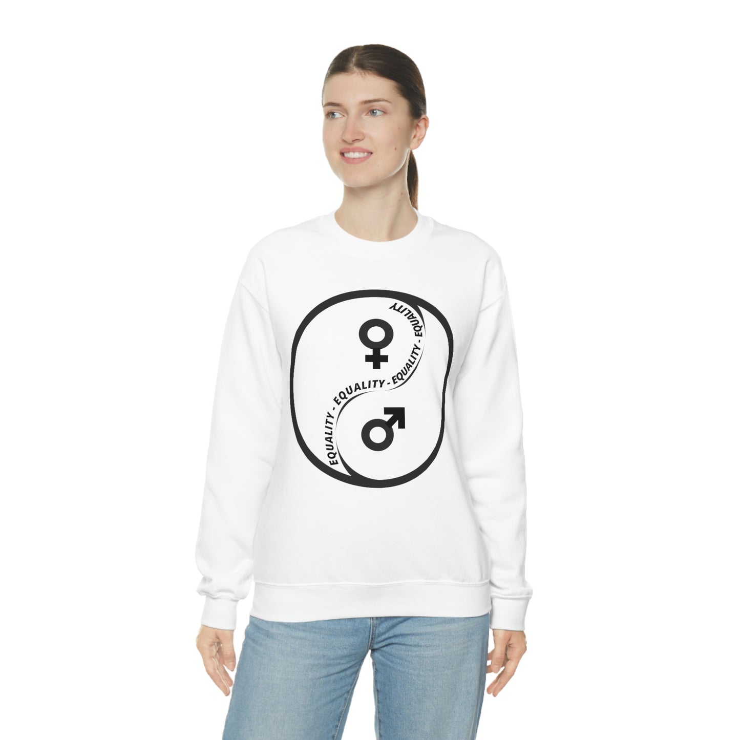 Yin Yang Equality - Gender Equality - Unisex Heavy Blend™ Crewneck Sweatshirt