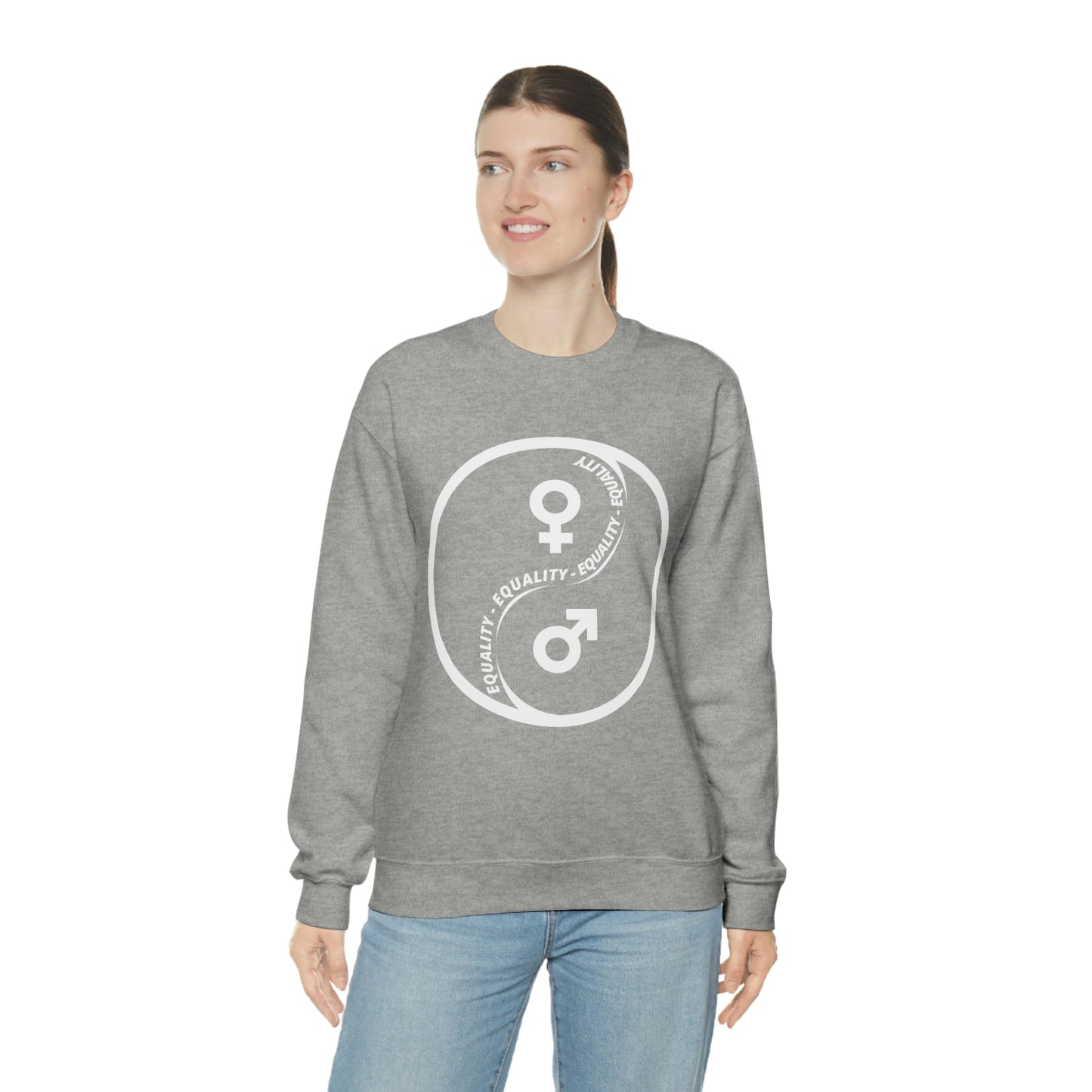 Yin Yang Equality - Gender Equality - Unisex Heavy Blend™ Crewneck Sweatshirt