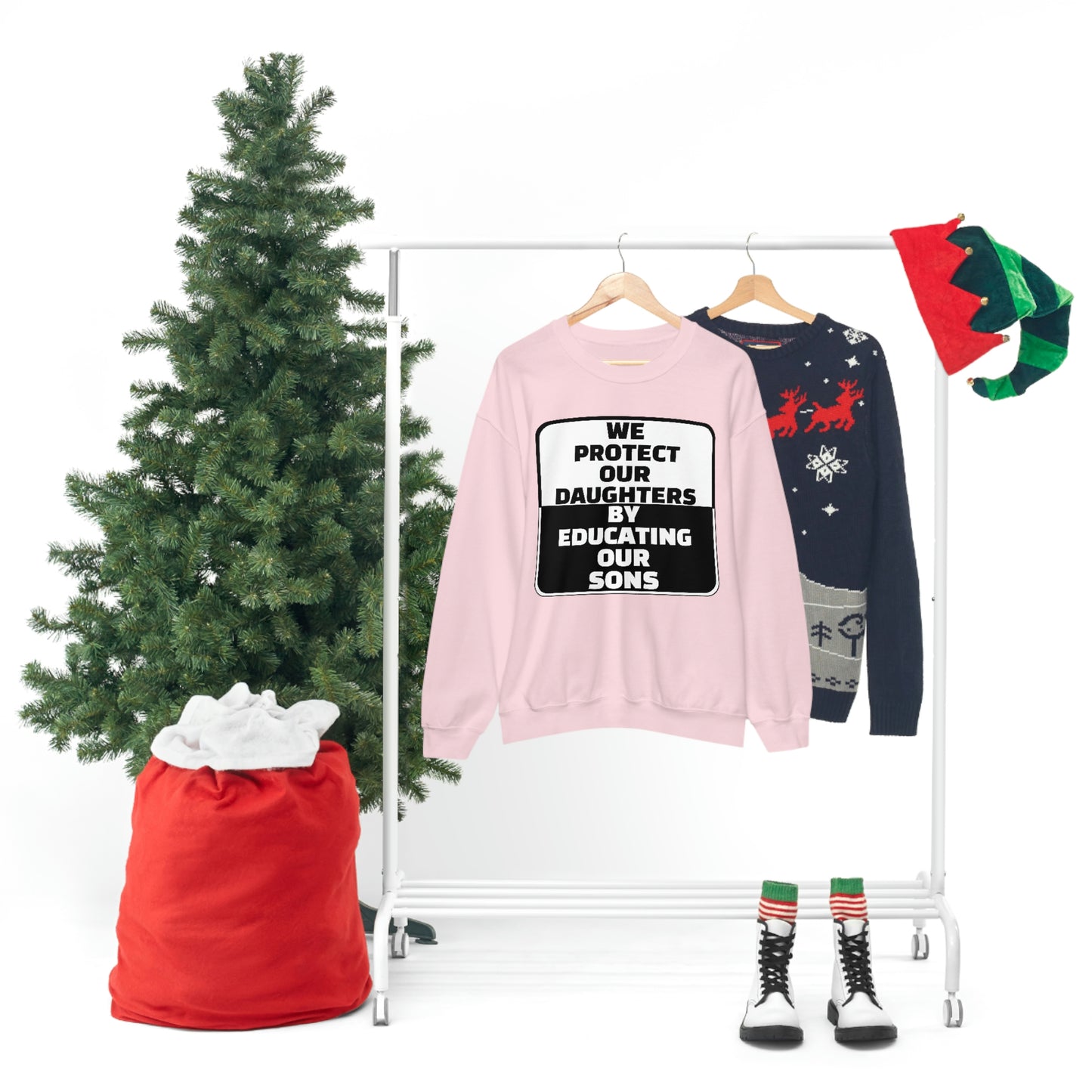 Educate our Sons - Gender Equality - Unisex Heavy Blend™ Crewneck Sweatshirt