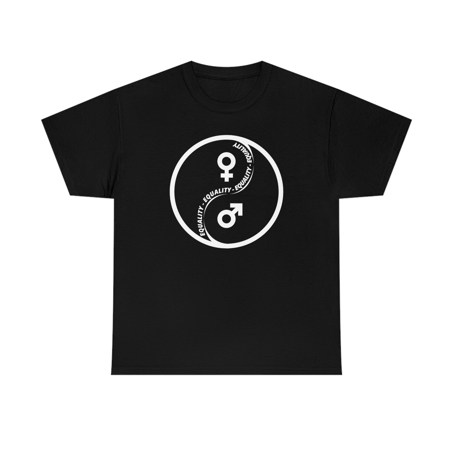Yin Yang Equality - Gender Equality - Unisex Heavy Cotton Tee