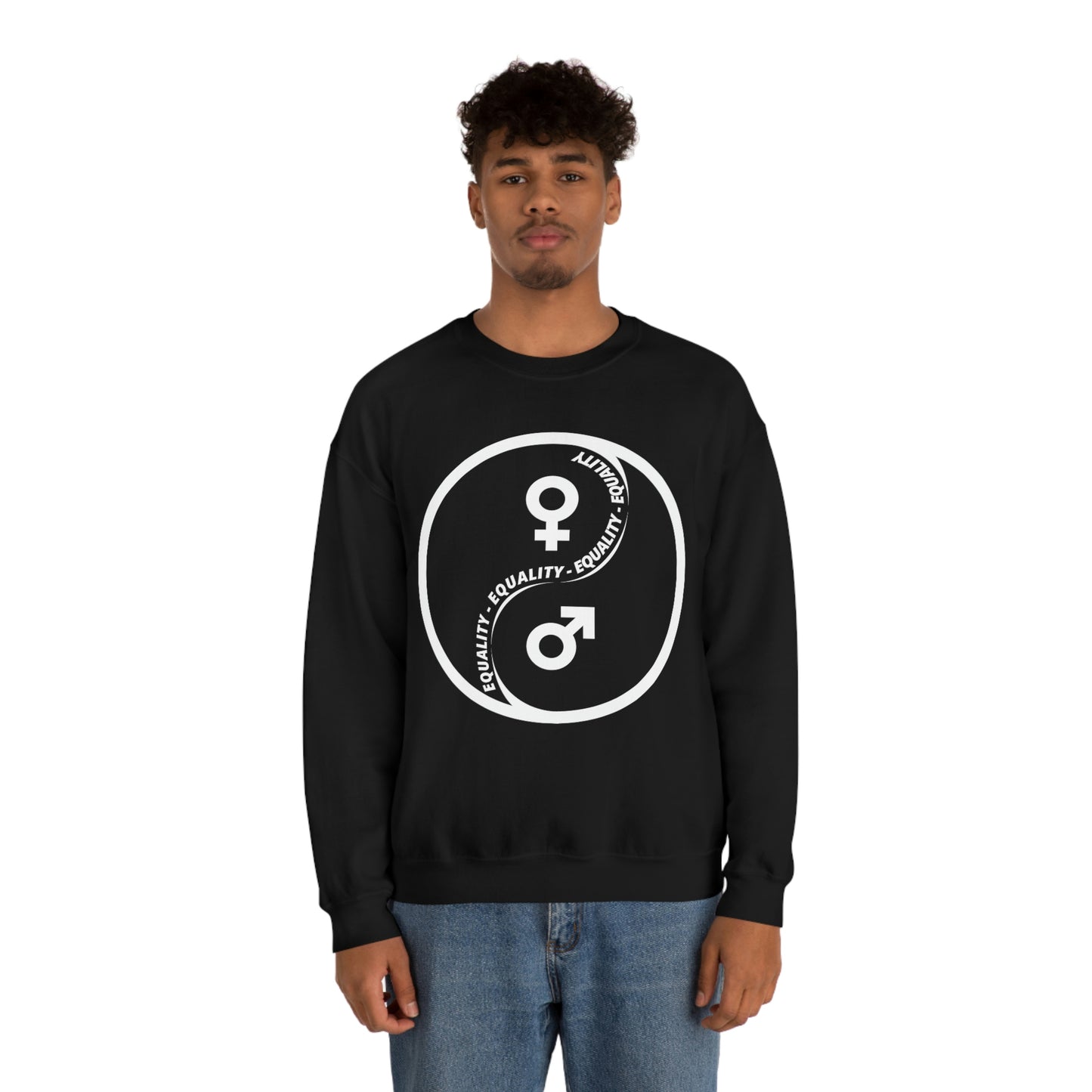 Yin Yang Equality - Gender Equality - Unisex Heavy Blend™ Crewneck Sweatshirt