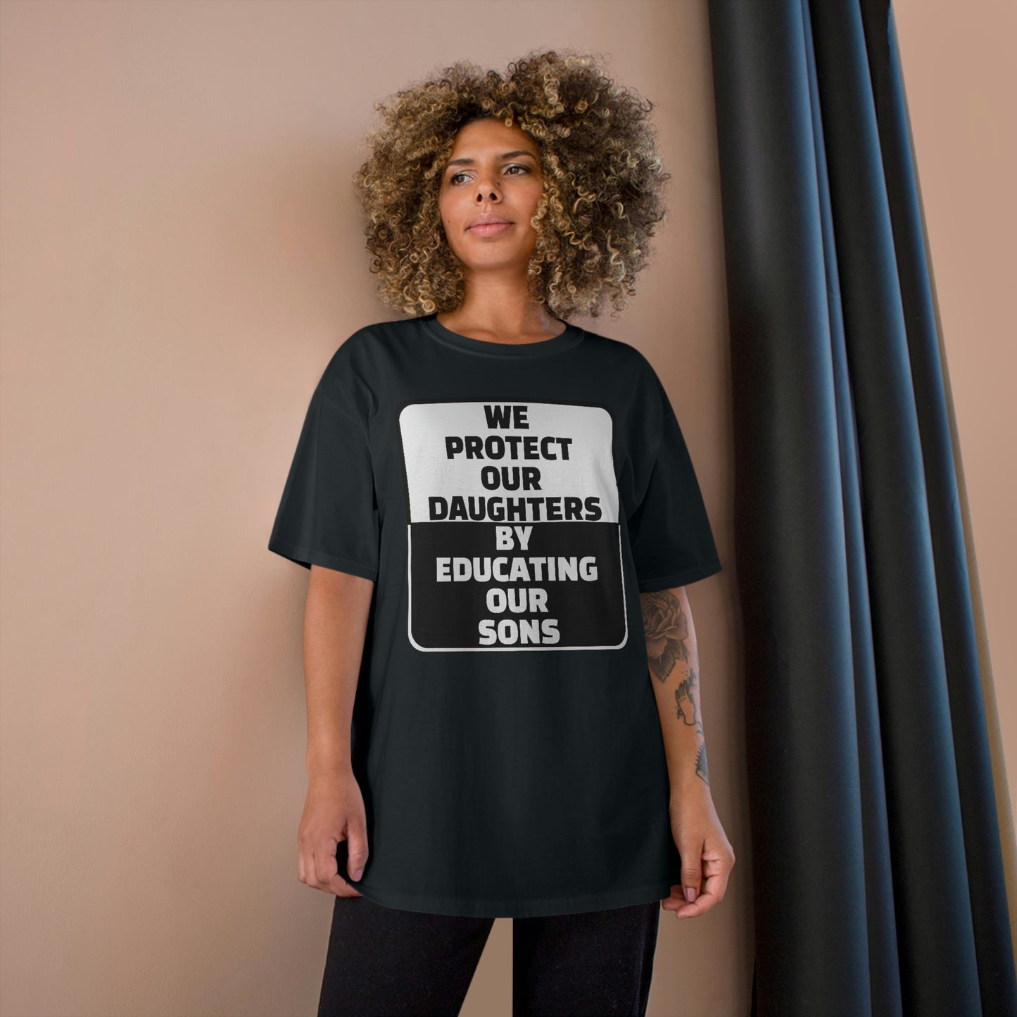 Educate our Sons - Gender Equality - Men's Champion T-Shirt