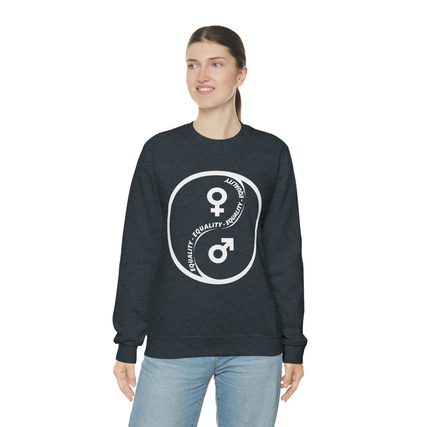 Yin Yang Equality - Gender Equality - Unisex Heavy Blend™ Crewneck Sweatshirt