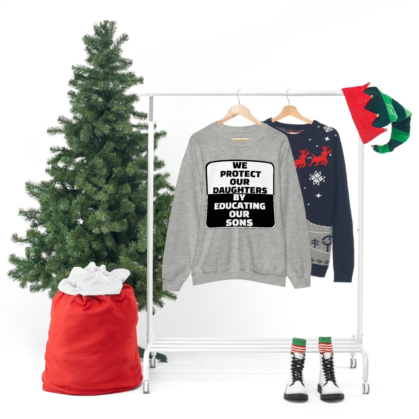 Educate our Sons - Gender Equality - Unisex Heavy Blend™ Crewneck Sweatshirt