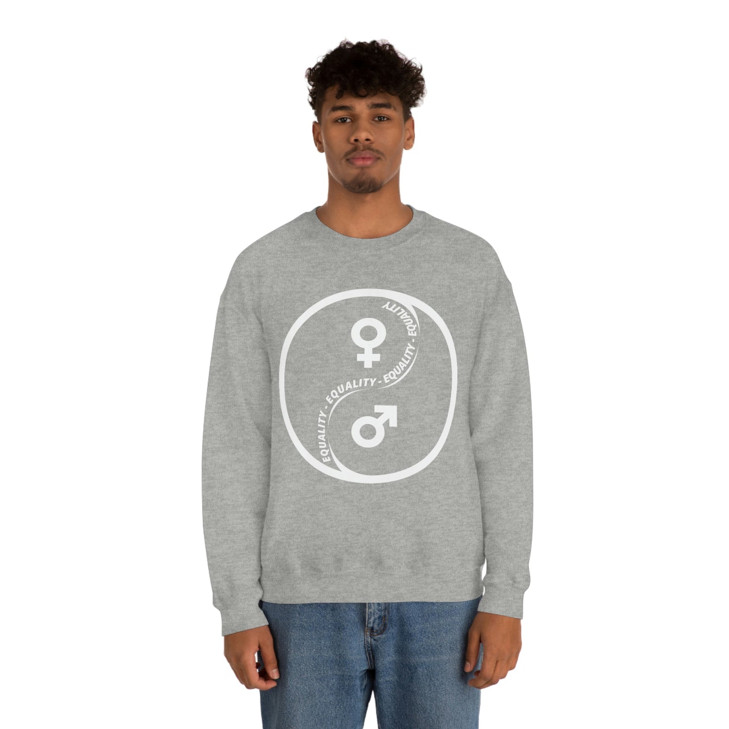 Yin Yang Equality - Gender Equality - Unisex Heavy Blend™ Crewneck Sweatshirt