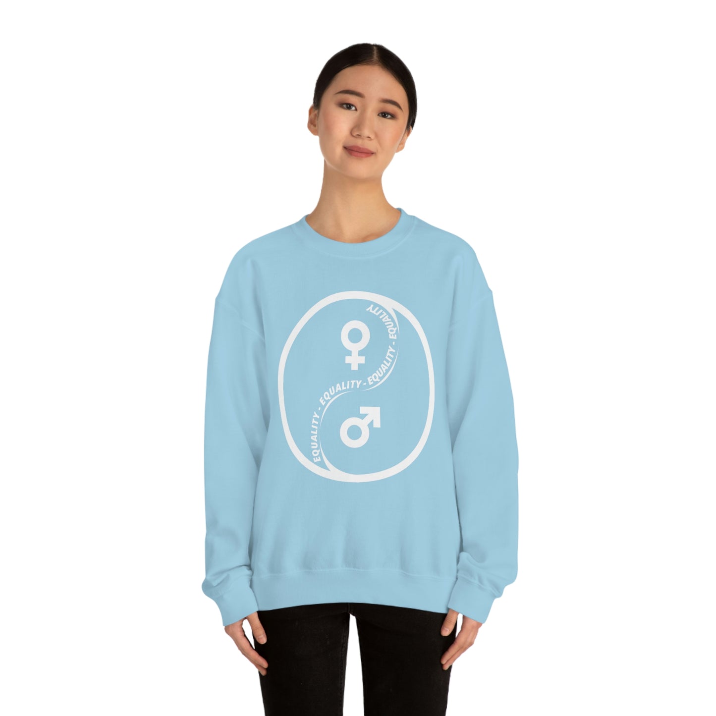 Yin Yang Equality - Gender Equality - Unisex Heavy Blend™ Crewneck Sweatshirt