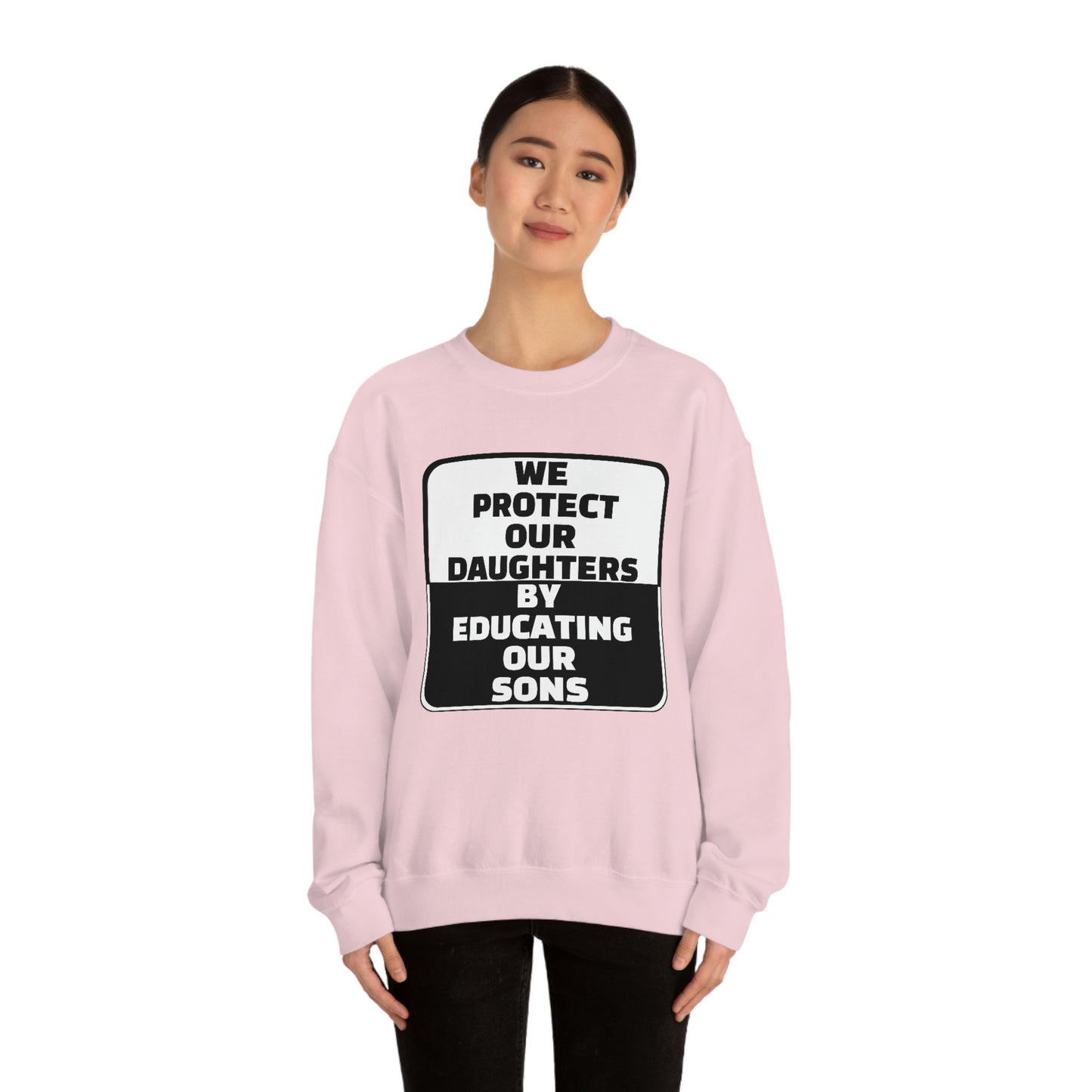 Educate our Sons - Gender Equality - Unisex Heavy Blend™ Crewneck Sweatshirt