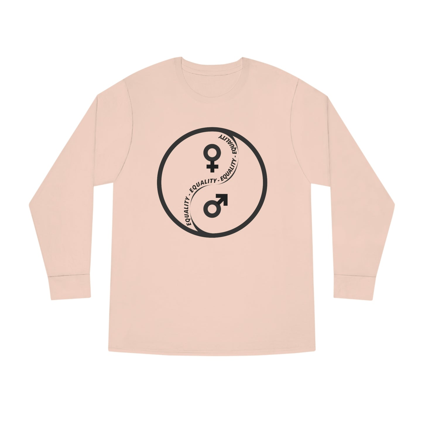 Yin Yang Equality - Gender Equality Men's - Long Sleeve Crewneck Tee