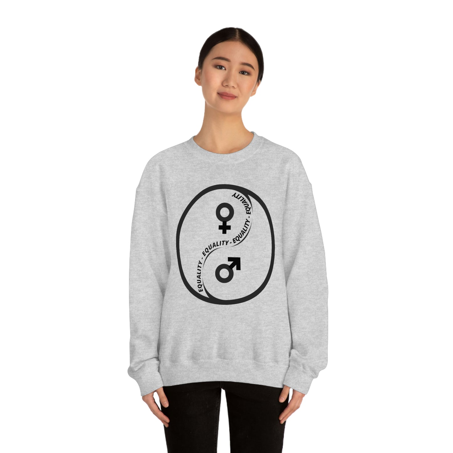 Yin Yang Equality - Gender Equality - Unisex Heavy Blend™ Crewneck Sweatshirt