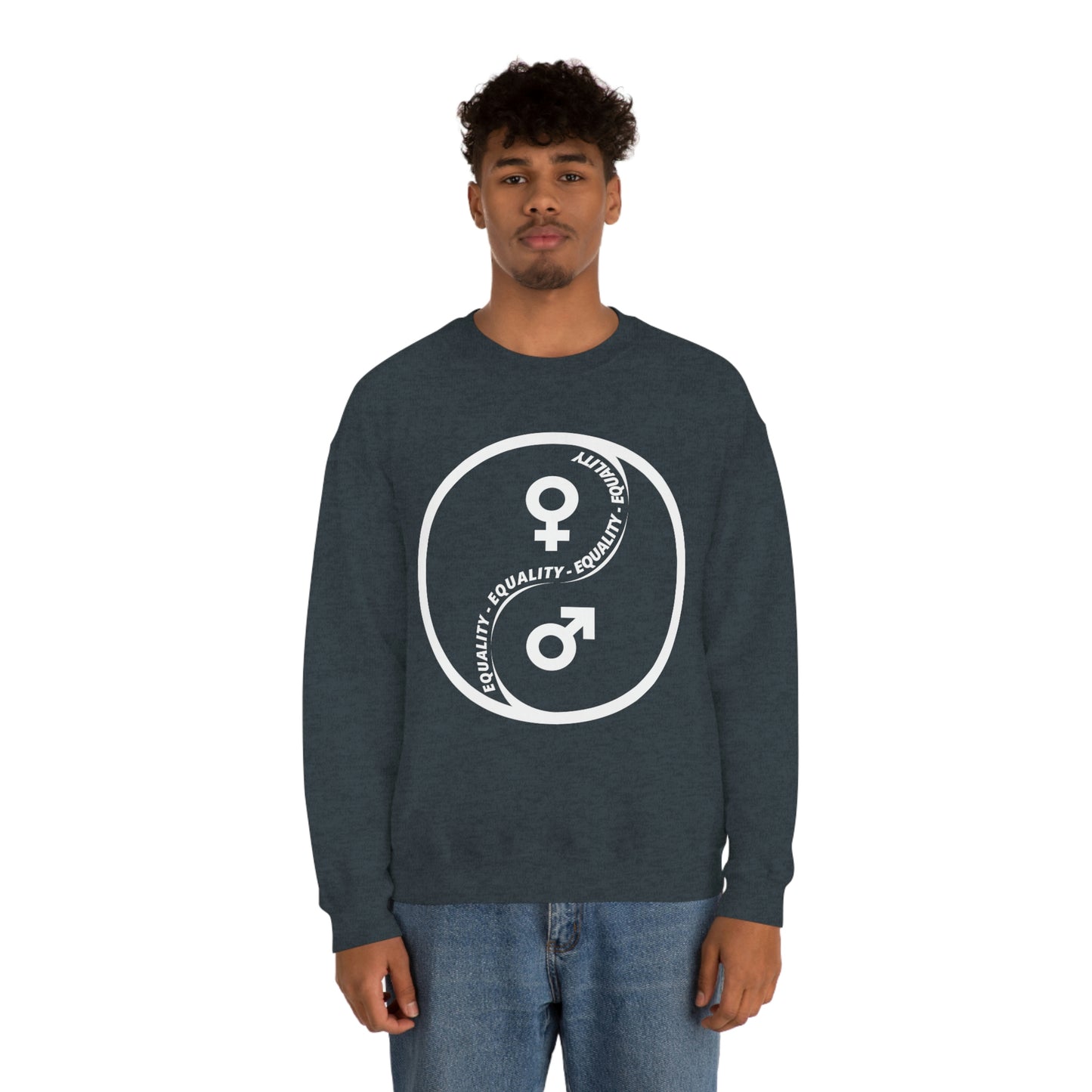 Yin Yang Equality - Gender Equality - Unisex Heavy Blend™ Crewneck Sweatshirt